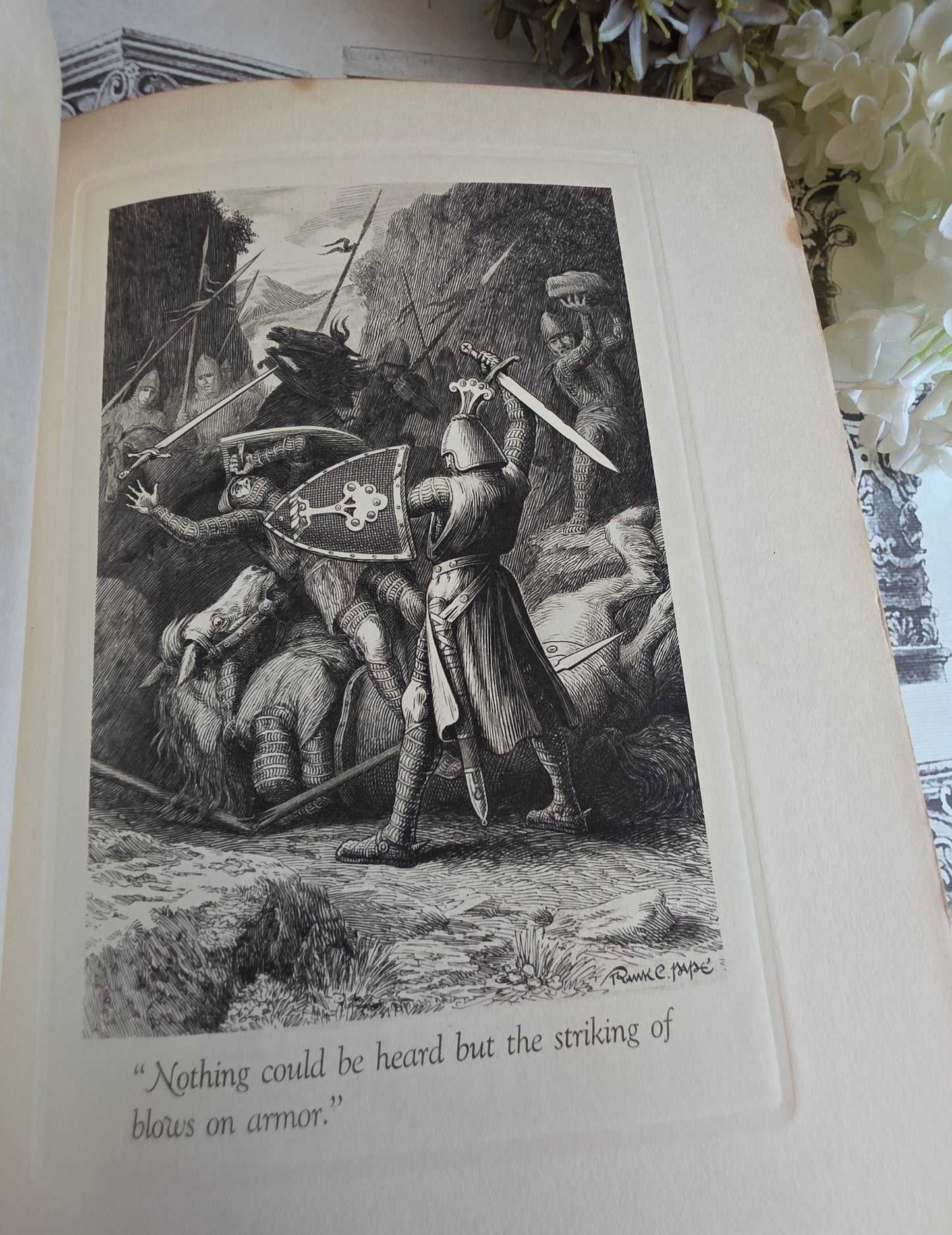 1930 Domnei by James Branch Cabell - Frank C Papé Illustrated Antique Book
