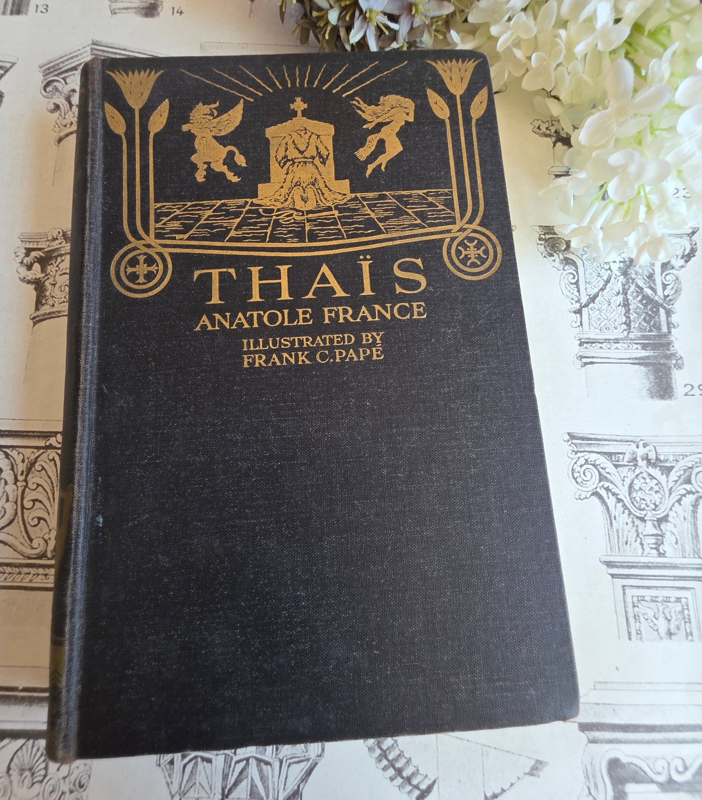 1930 Thaïs by Anatole France - Frank C Papé Illustrated Antique Book
