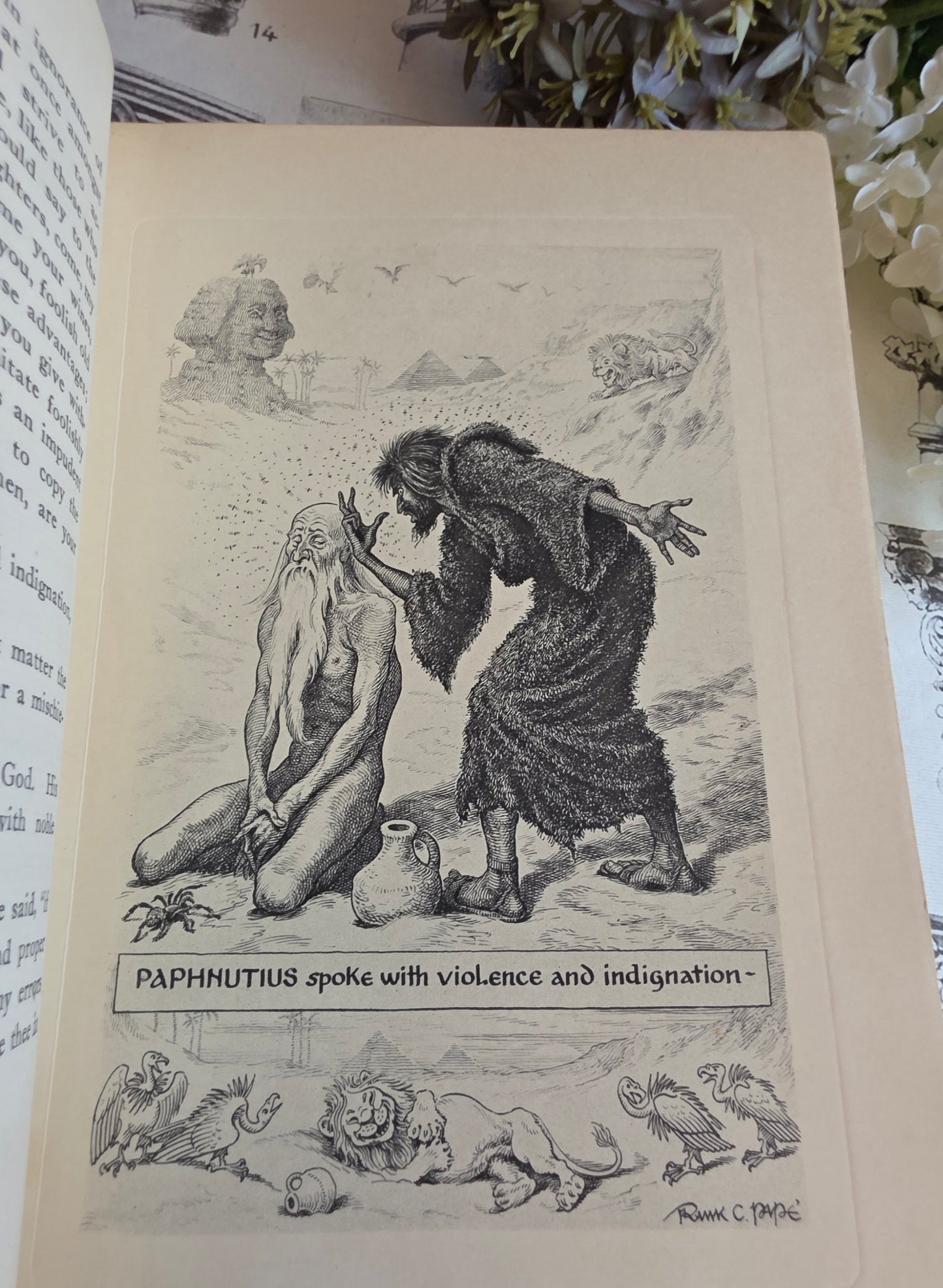1930 Thaïs by Anatole France - Frank C Papé Illustrated Antique Book