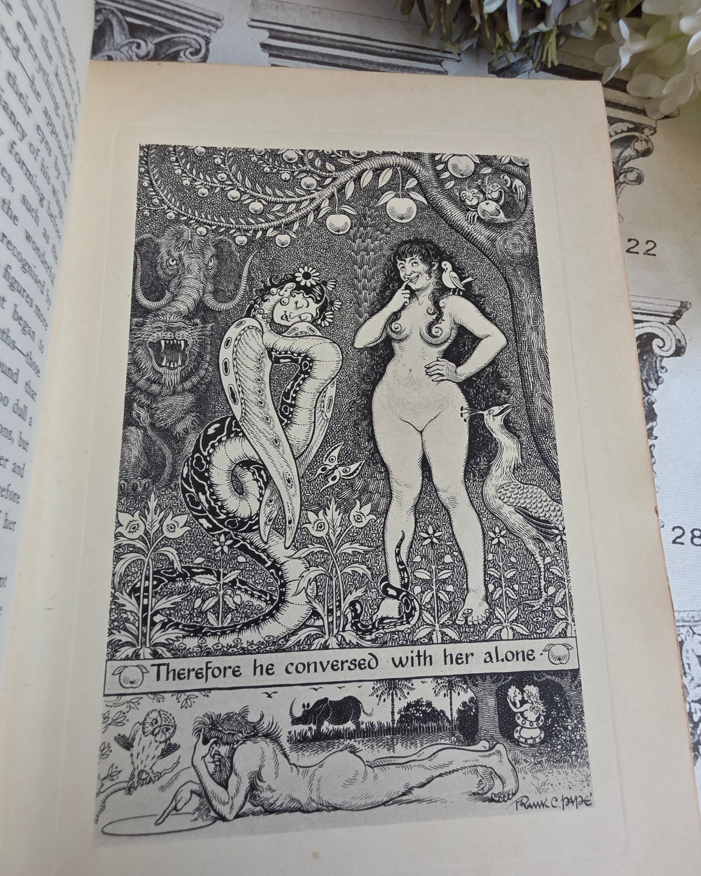 1930 Thaïs by Anatole France - Frank C Papé Illustrated Antique Book