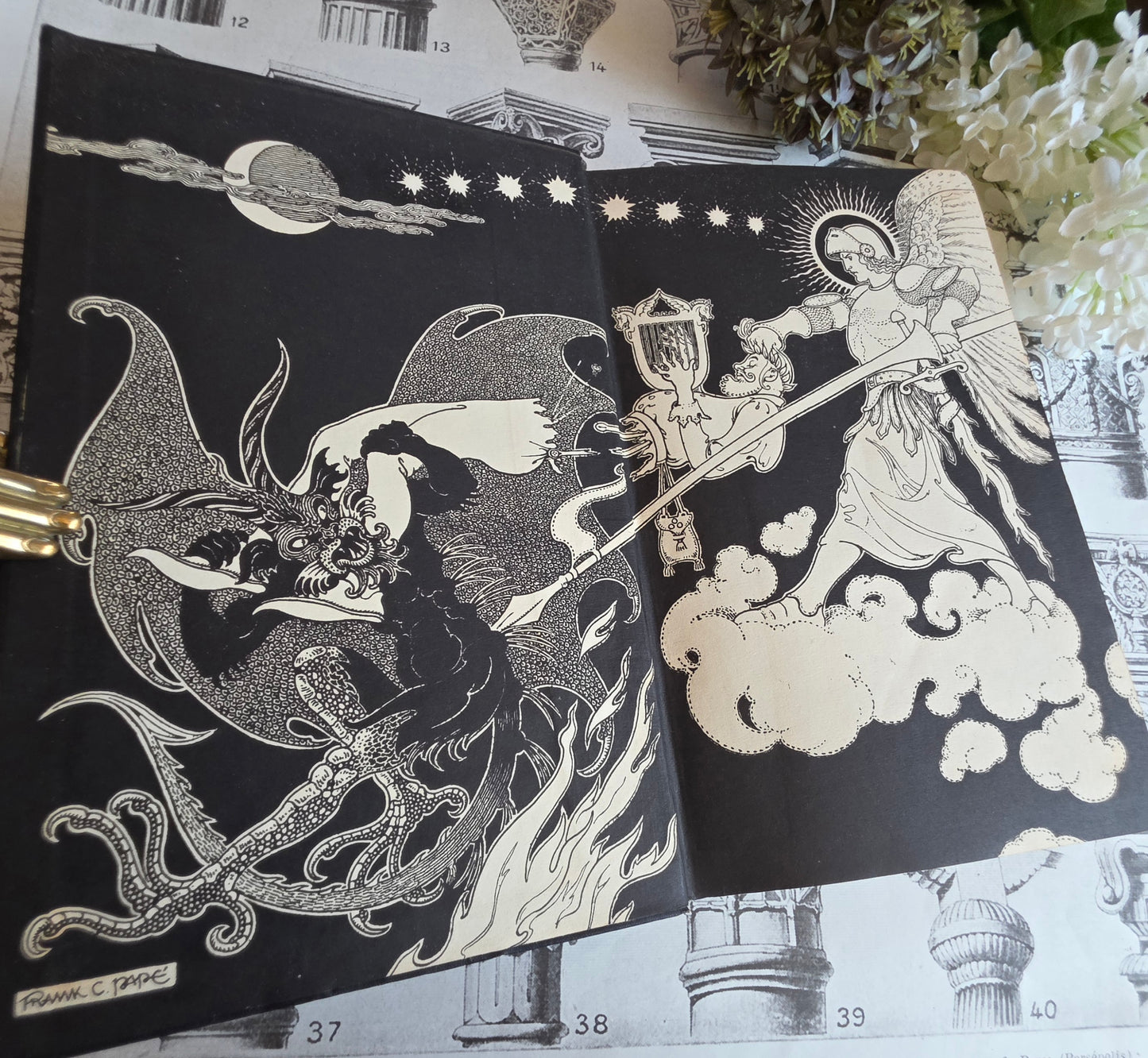 1921 Jurgen by James Brach Cabell / LIMITED EDITION Antique Book / Illustrations by Frank C. Papé
