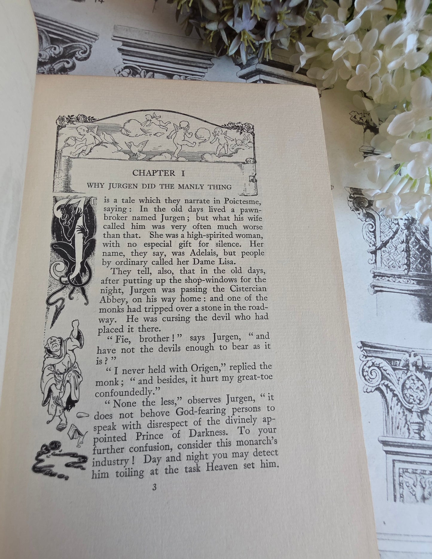 1921 Jurgen by James Brach Cabell / LIMITED EDITION Antique Book / Illustrations by Frank C. Papé