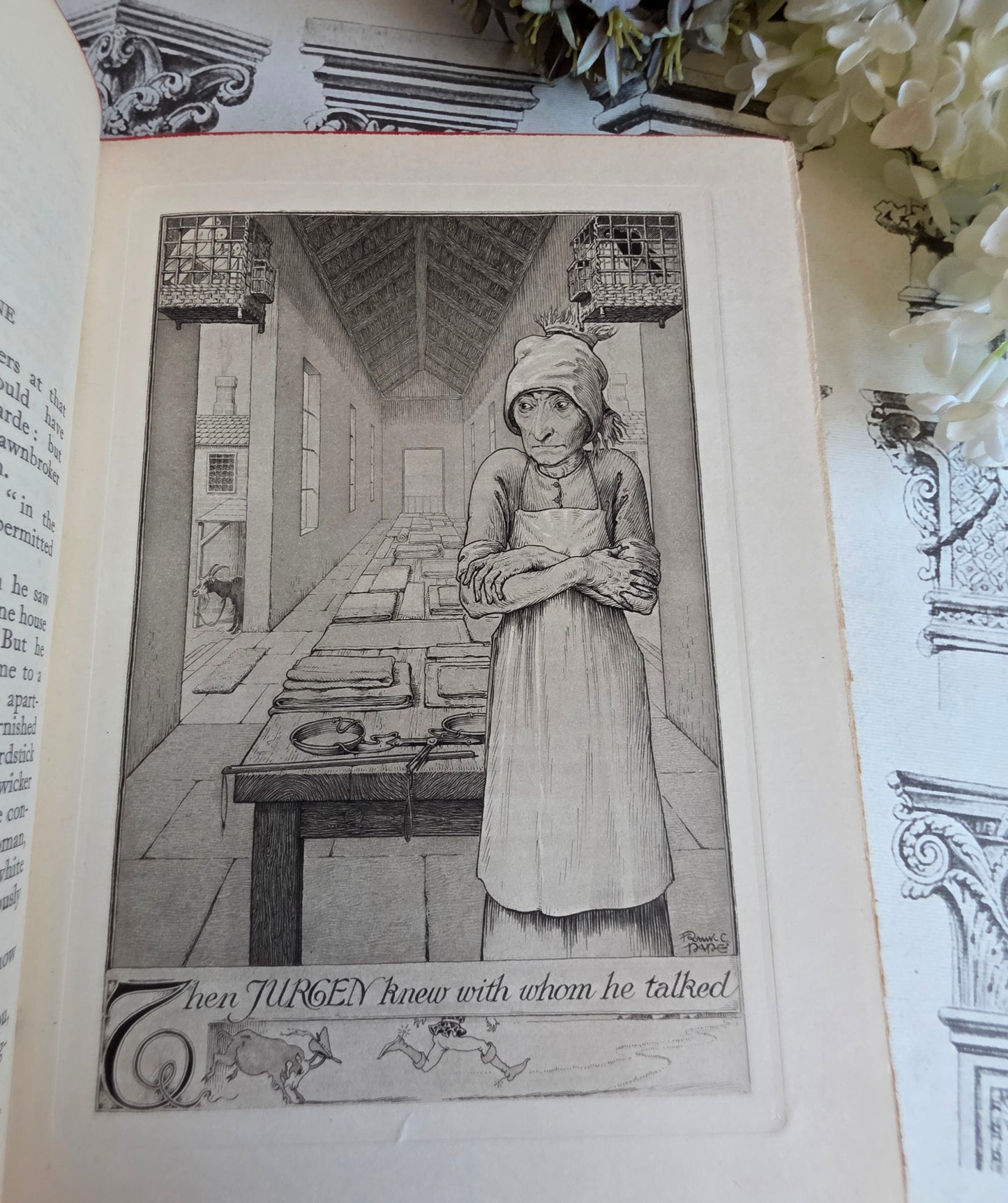1921 Jurgen by James Brach Cabell / LIMITED EDITION Antique Book / Illustrations by Frank C. Papé