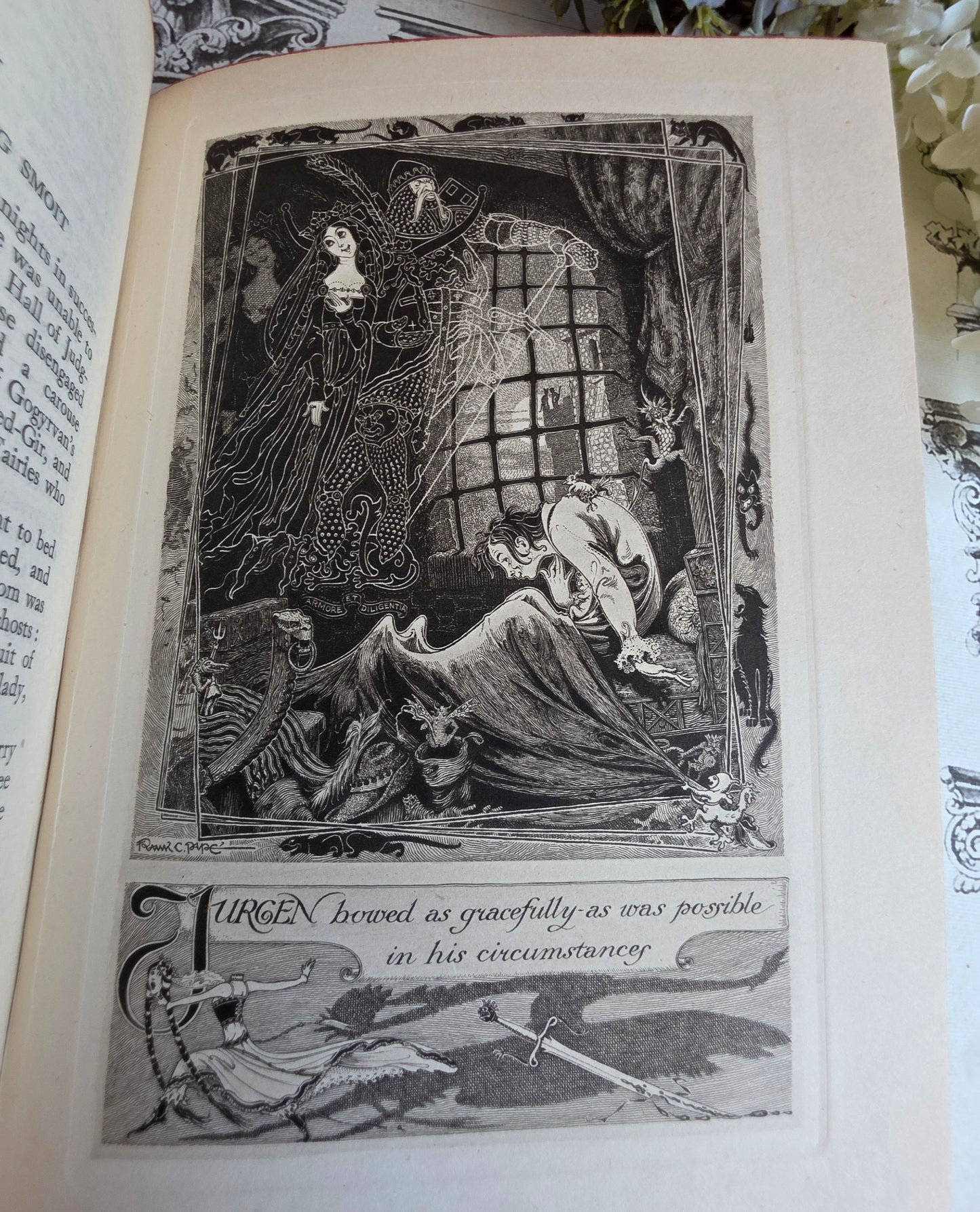 1921 Jurgen by James Brach Cabell / LIMITED EDITION Antique Book / Illustrations by Frank C. Papé