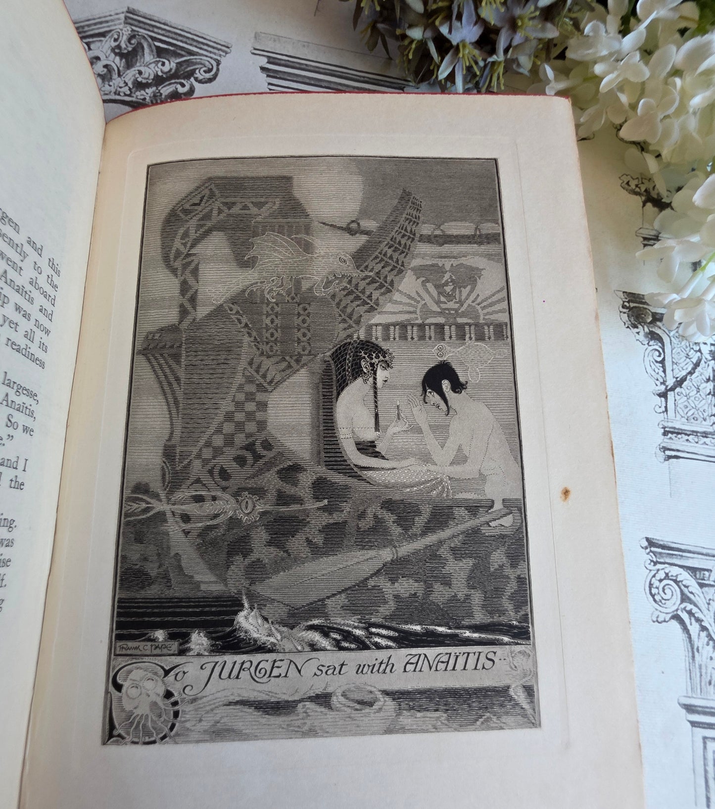 1921 Jurgen by James Brach Cabell / LIMITED EDITION Antique Book / Illustrations by Frank C. Papé