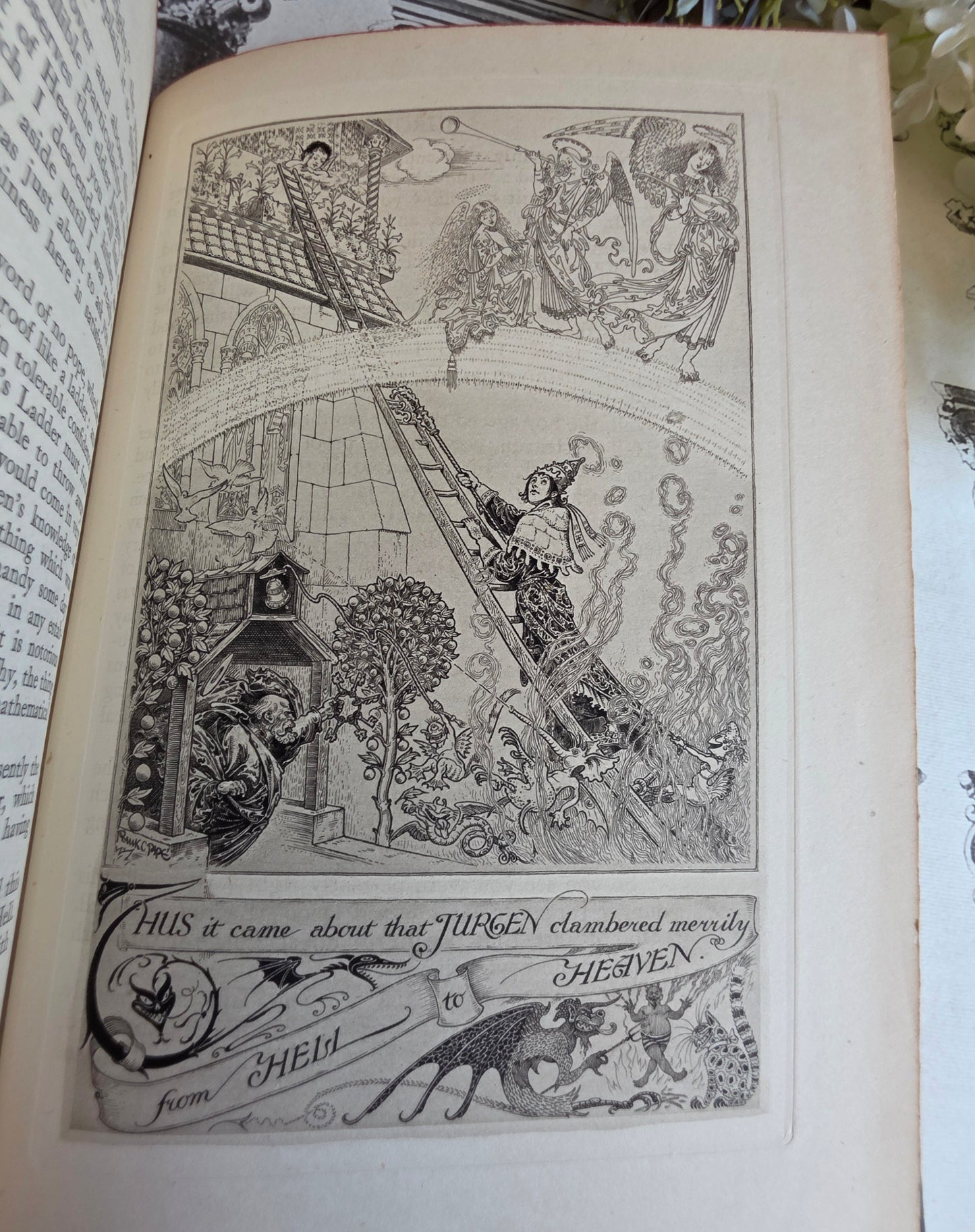 1921 Jurgen by James Brach Cabell / LIMITED EDITION Antique Book / Illustrations by Frank C. Papé