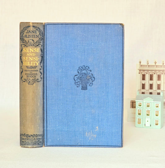1922 Sense and Sensibility by Jane Austen - Illustrated Antique Book