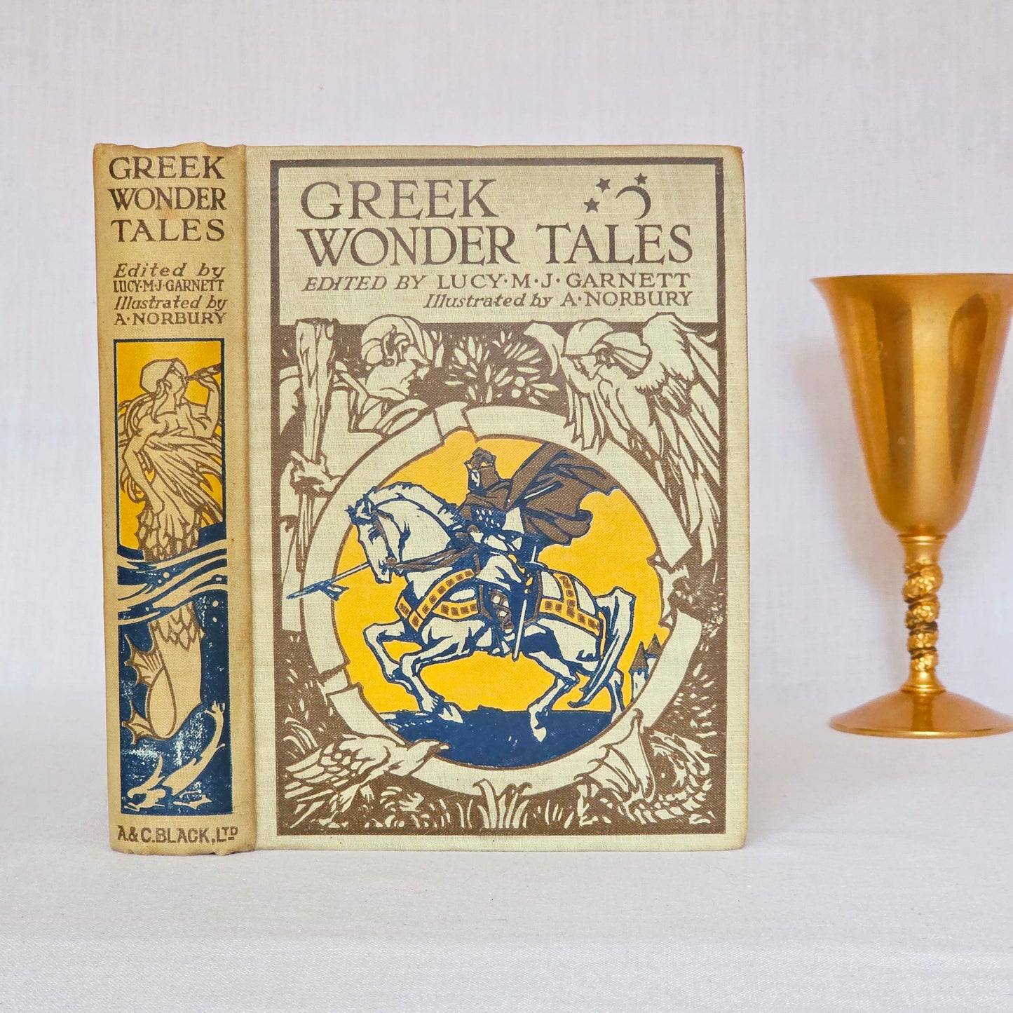 1913 Greek Wonder Tales - Illustrated Antique Book