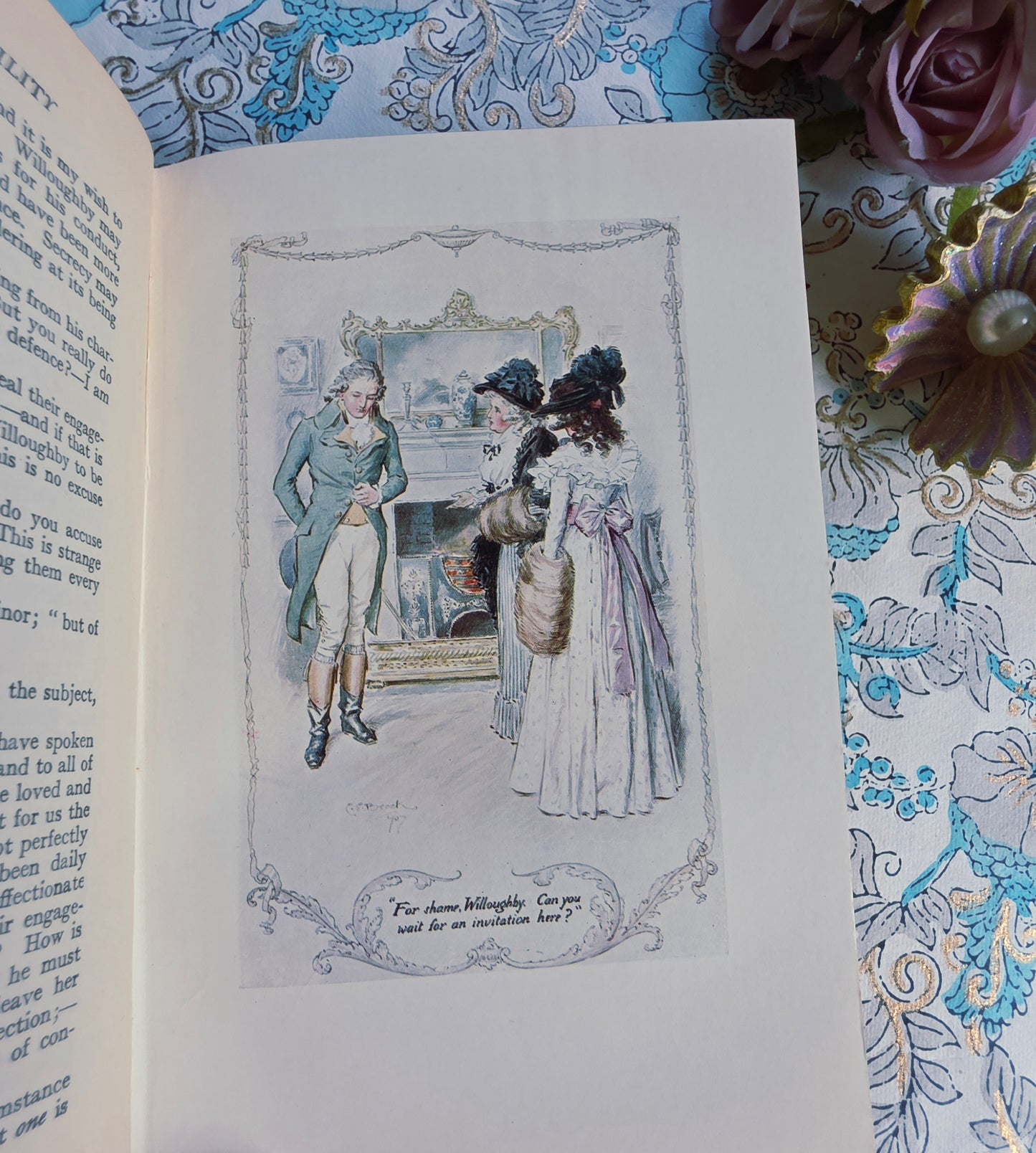 1922 Sense and Sensibility by Jane Austen - Illustrated Antique Book