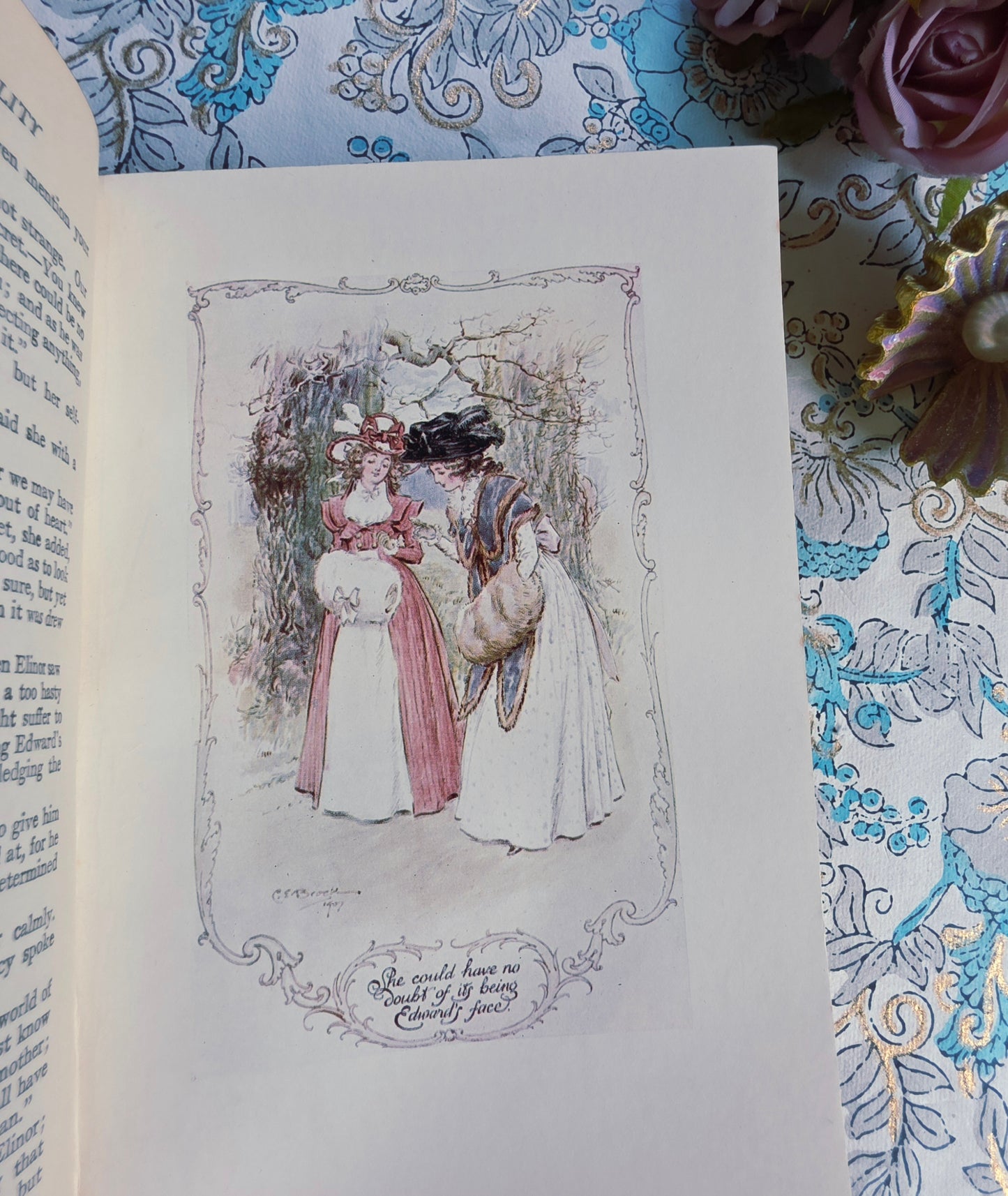 1922 Sense and Sensibility by Jane Austen - Illustrated Antique Book