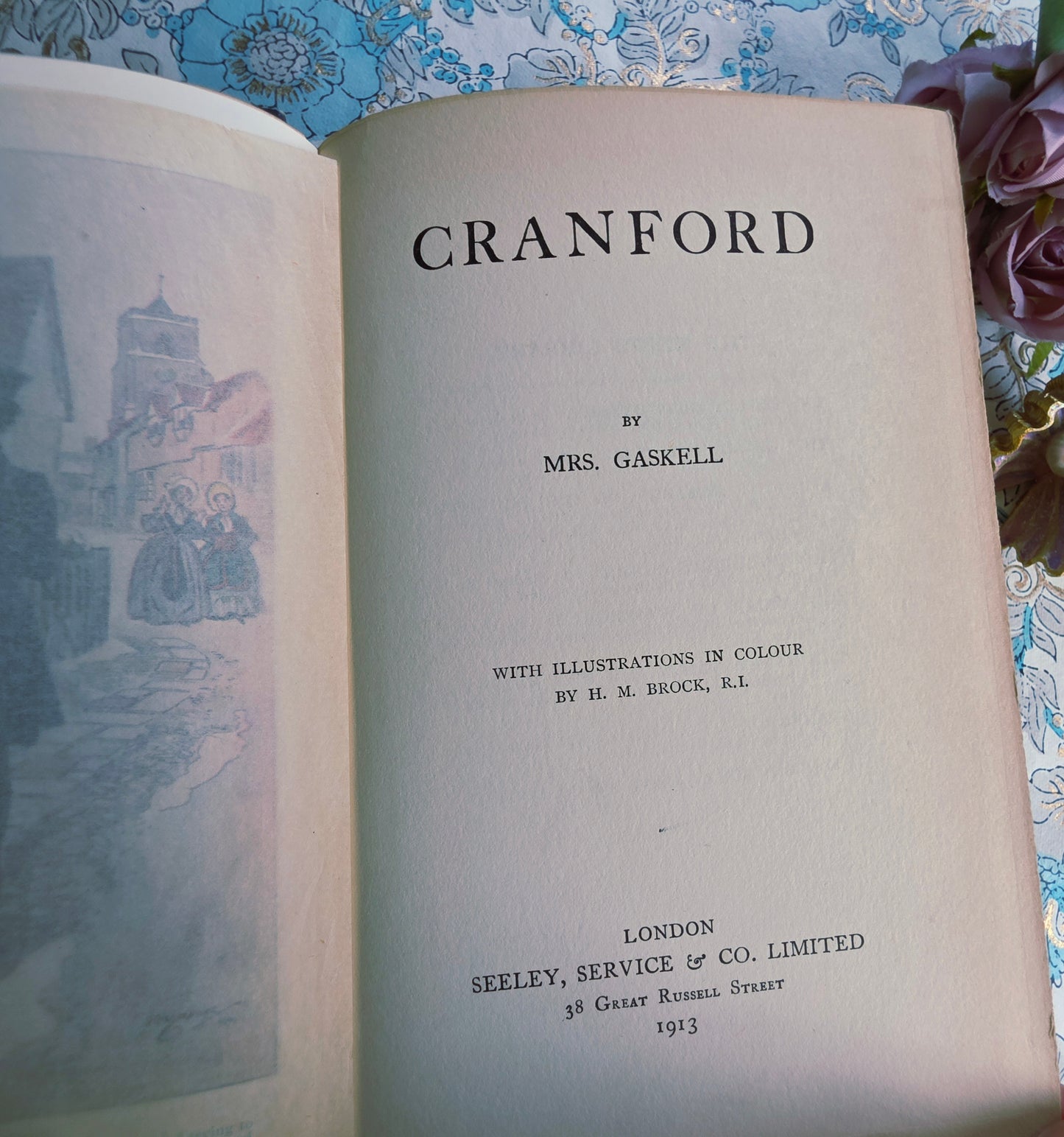 1913 Cranford by Mrs Gaskell - Illustrated Antique Book