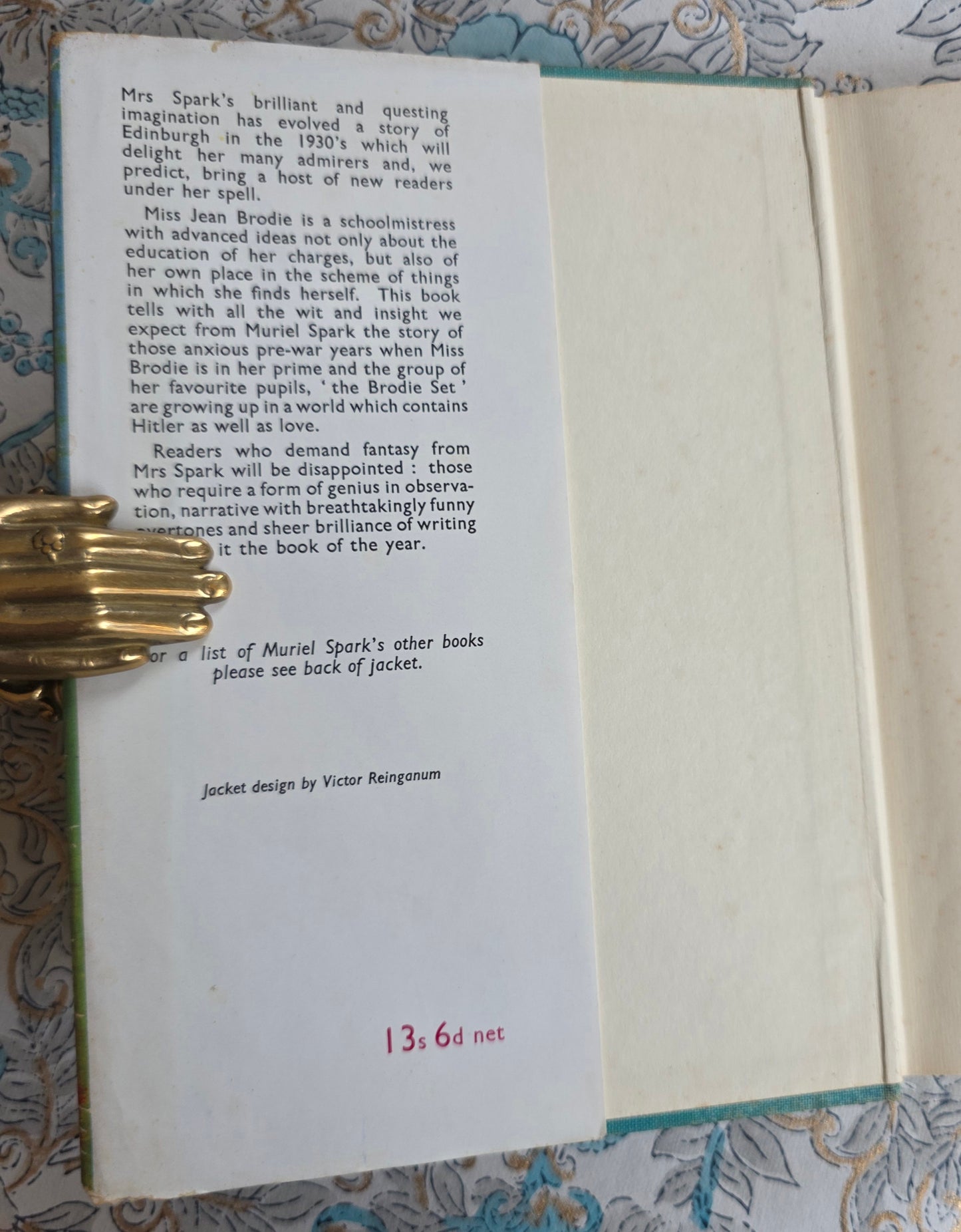 1961 First Edition - The Prime of Miss Jean Brodie by Muriel Spark - Vintage Book