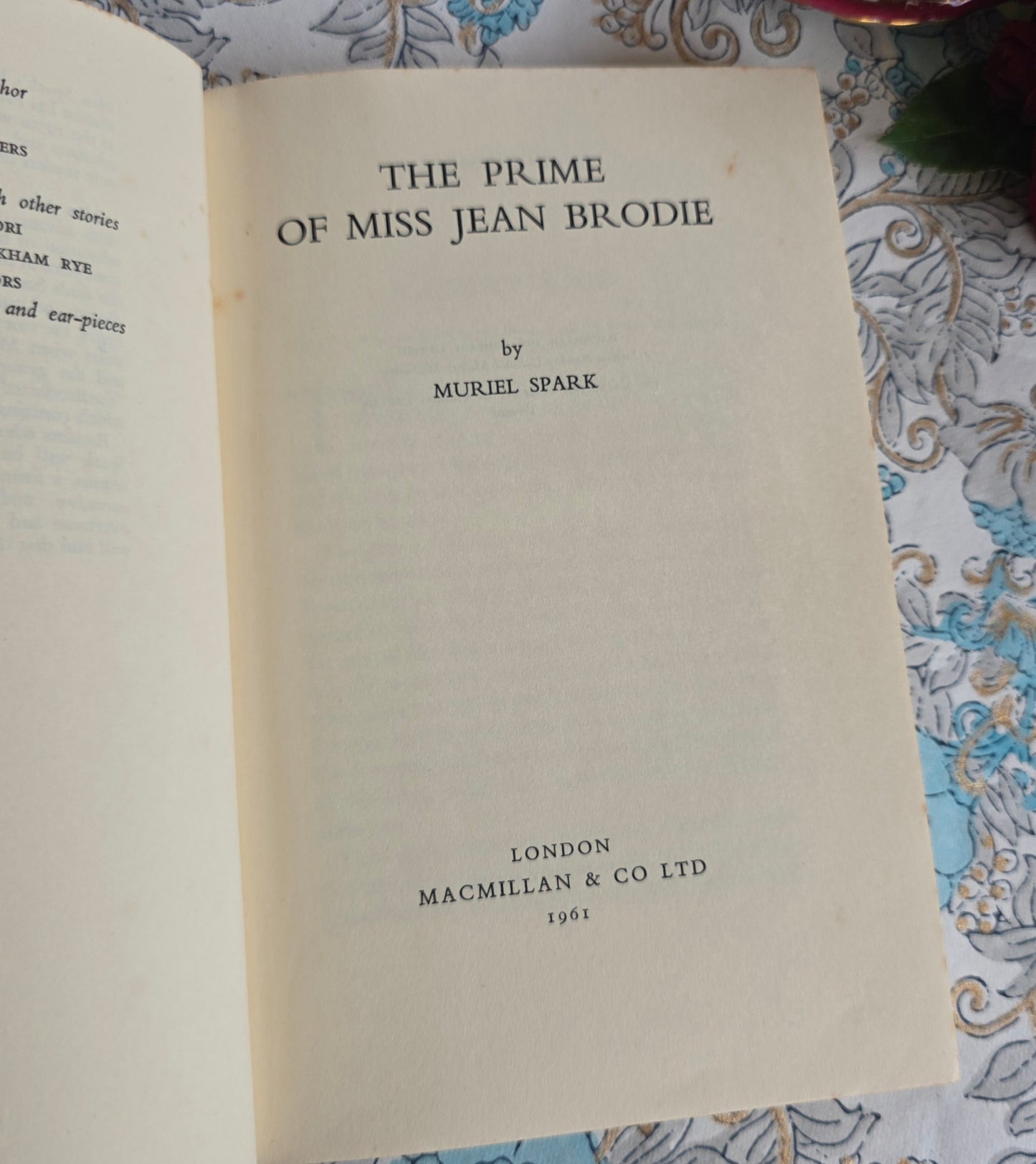 1961 First Edition - The Prime of Miss Jean Brodie by Muriel Spark - Vintage Book