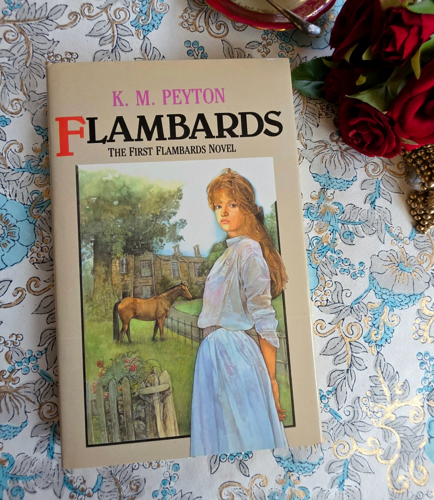 1987 Flambards by KM Peyton - Fine Review Copy - Vintage Hardback Book