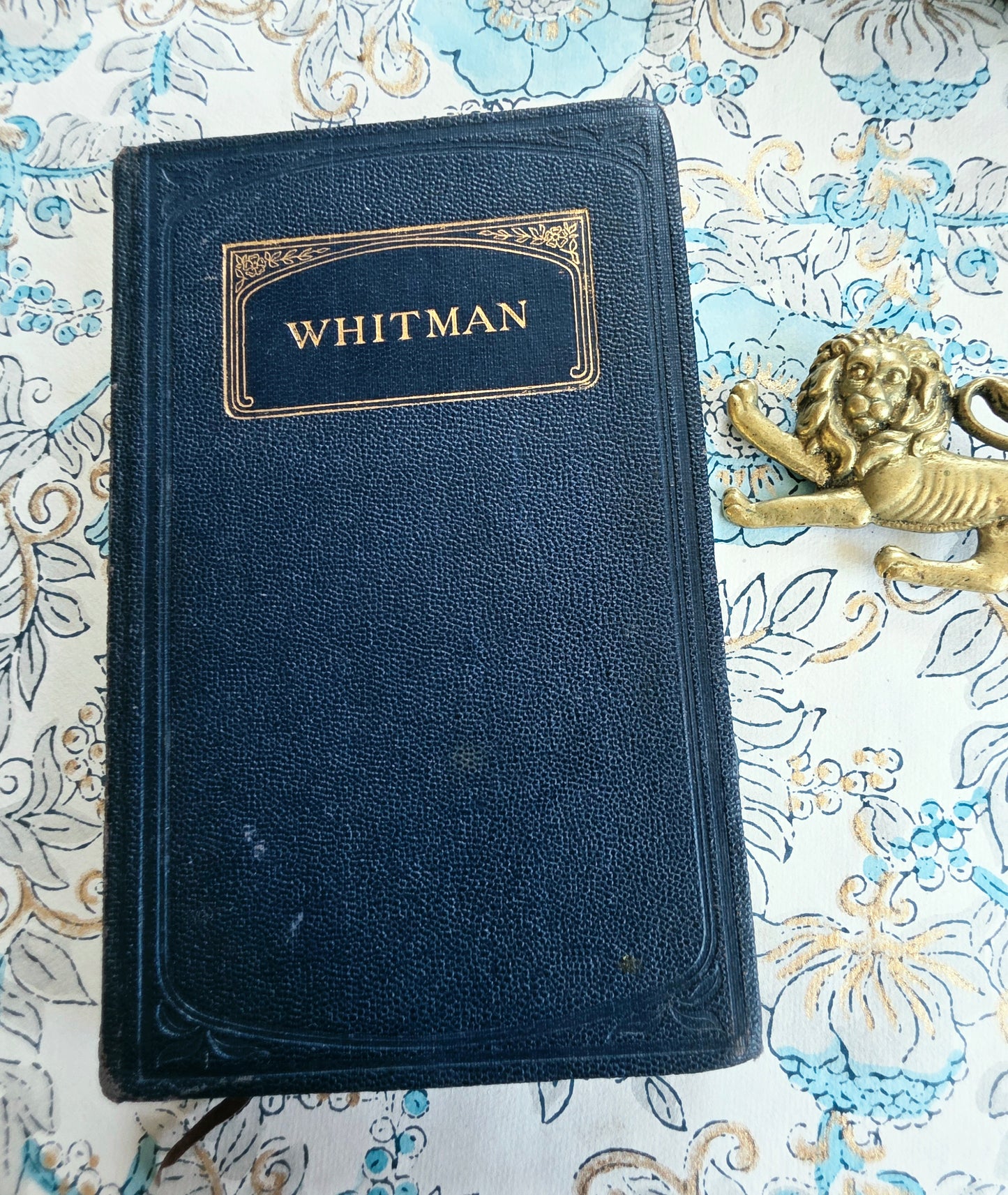 1929 Walt Whitman - Leaves of Grass - Vintage Pocket Sized Book