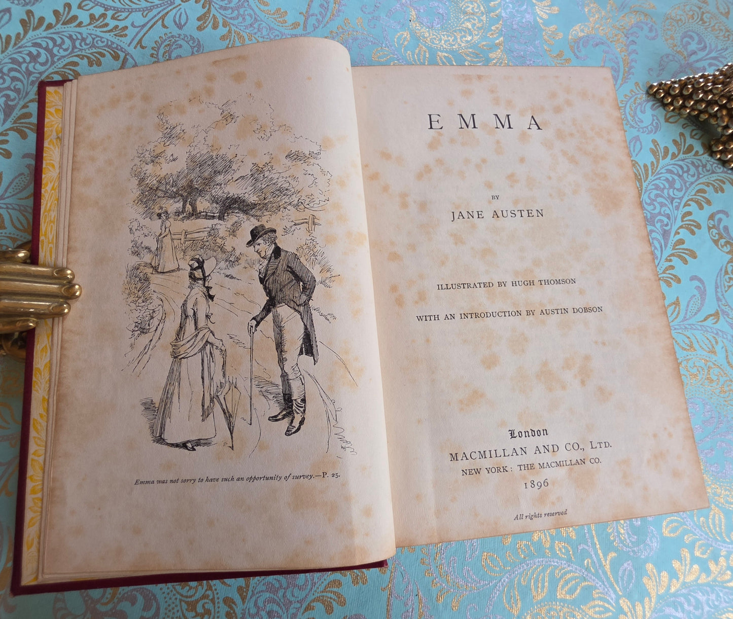 1896 Emma by Jane Austen - Illustrated Antique Book