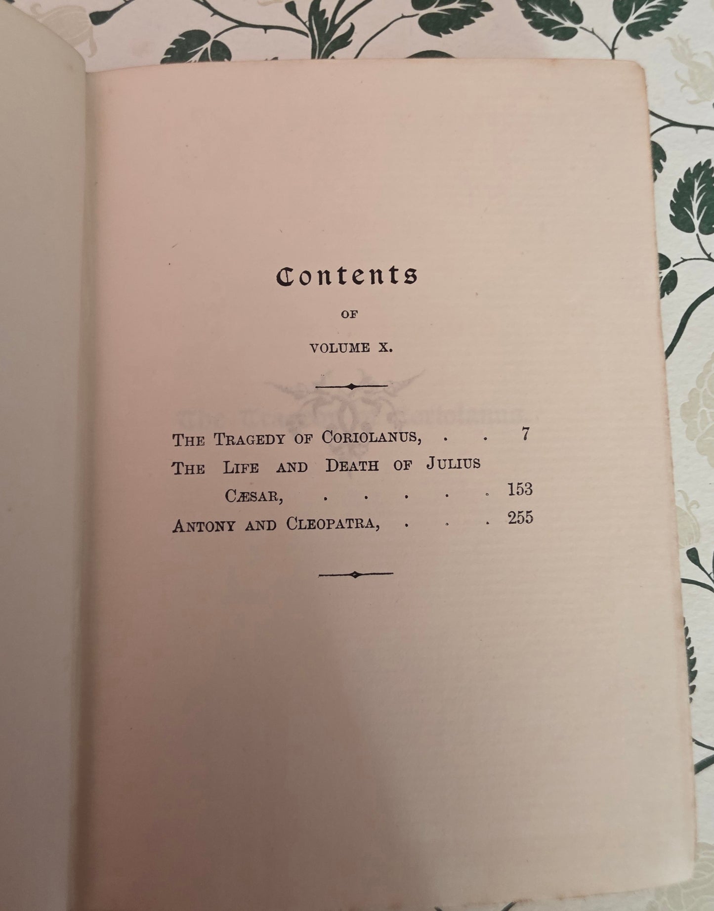 1898 Julius Caesar, Coriolanus, Antony & Cleopatra by William Shakespeare - Antique Pocket Book