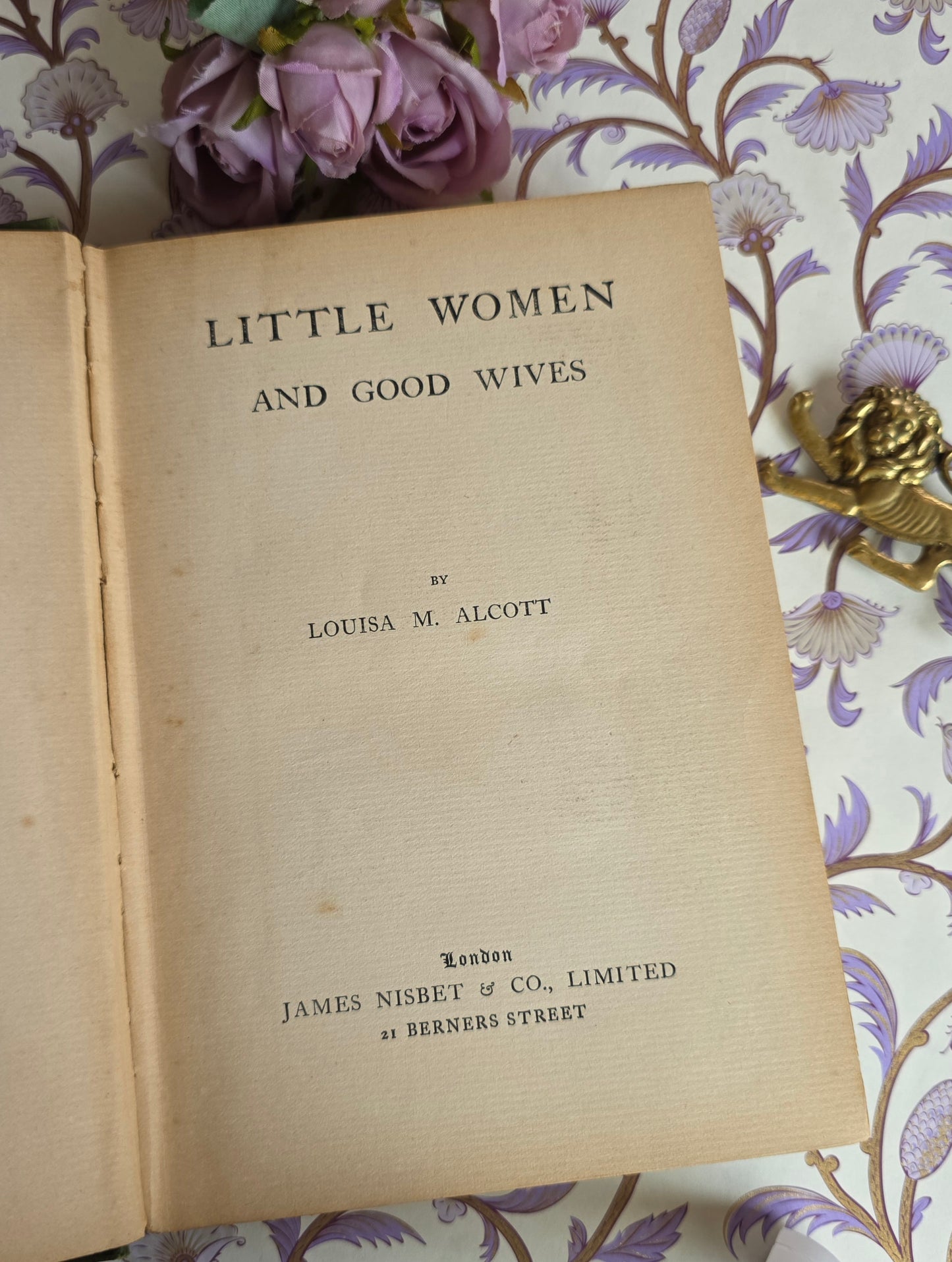 1903 Little Women and Good Wives by Louisa May Alcott - Antique Book
