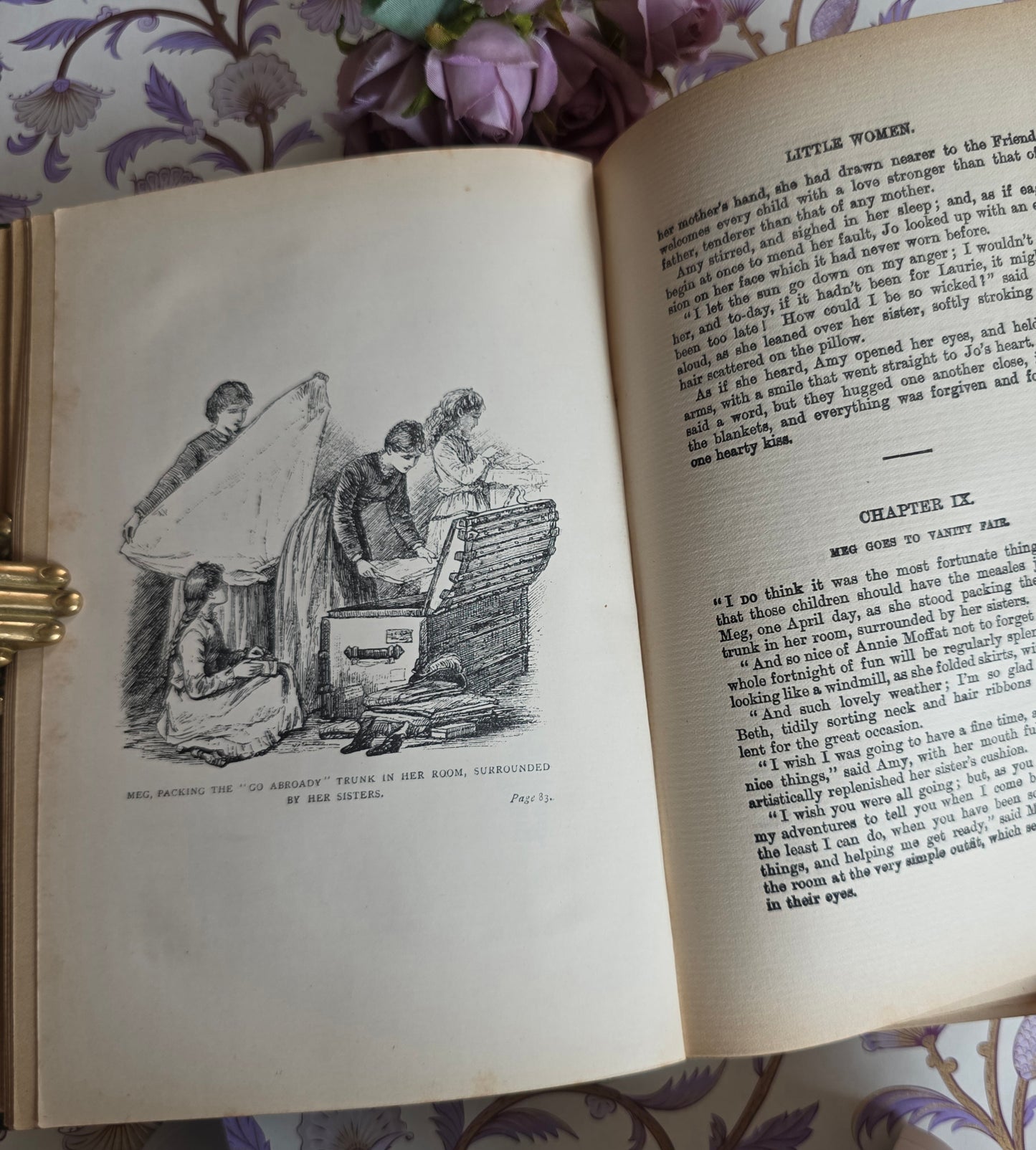 1903 Little Women and Good Wives by Louisa May Alcott - Antique Book