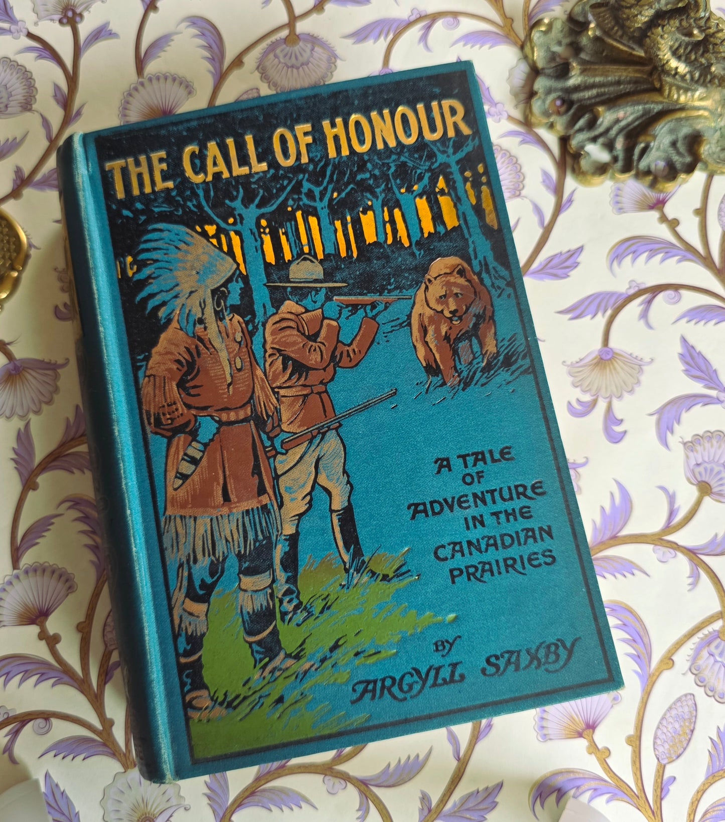 1910 The Call of Honour - A Tale of Adventure in the Canadian Prairies - Antique Illustrated Book