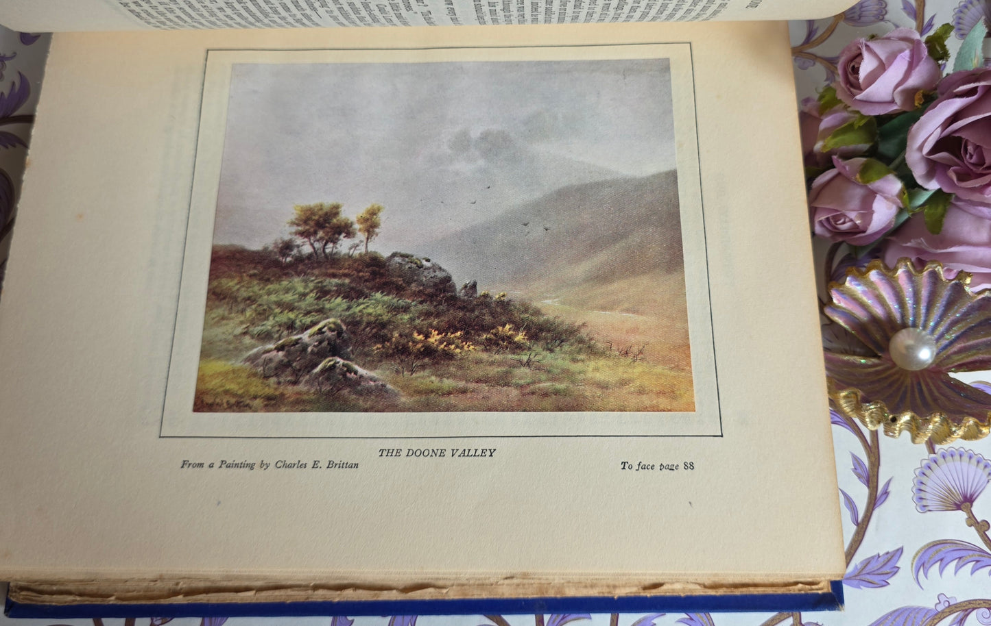 1930 Lorna Doone by RD Blackmore - Large Illustrated Antique Book