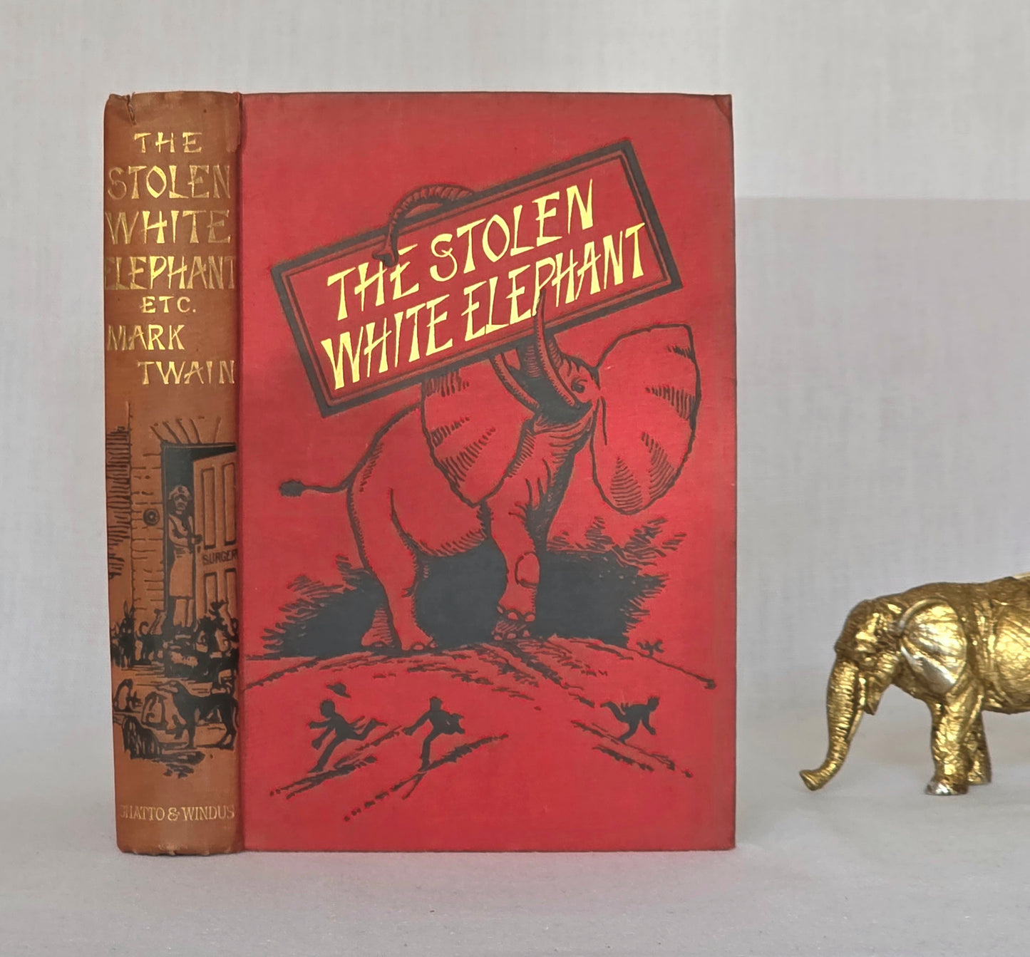1883 The Stolen White Elephant by Mark Twain - Antique Book - Early Edition