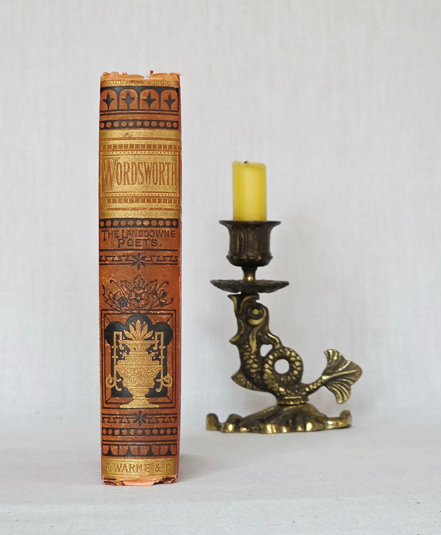 1880s The Poetical Works of Wordsworth / Lansdowne Poets / Beautiful Victorian Antique Book / Richly Illustrated