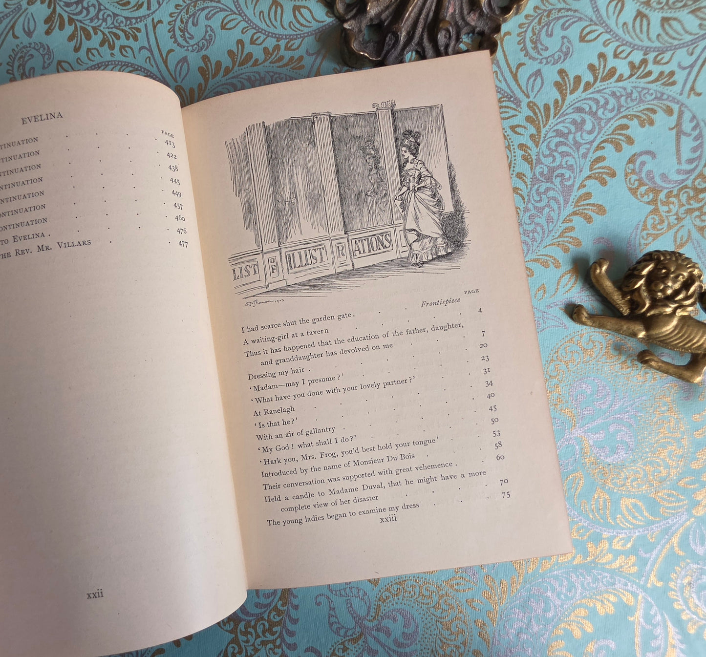 1925 Evelina by Fanny Burney - Illustrated Antique Book