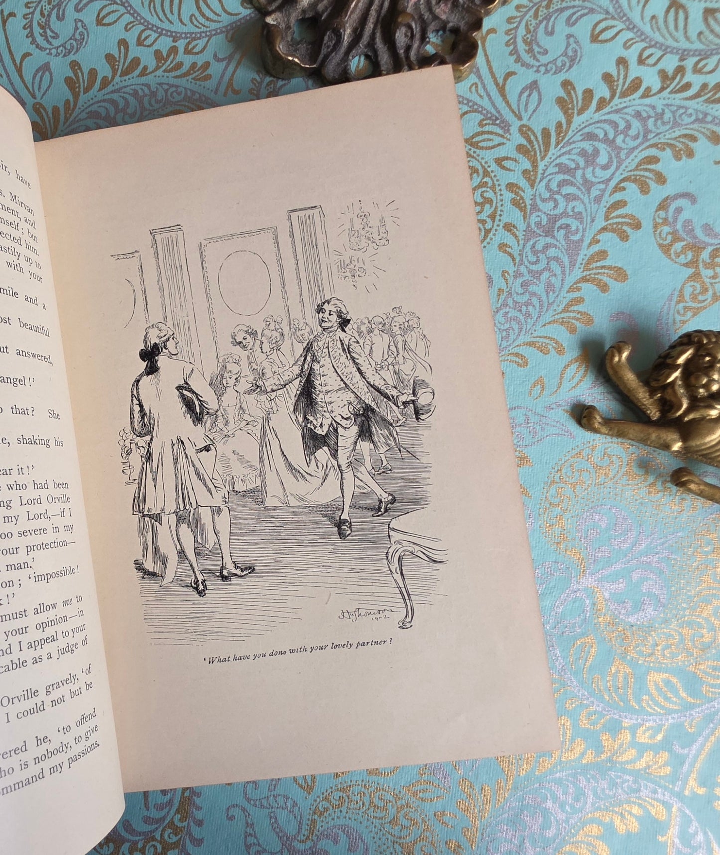 1925 Evelina by Fanny Burney - Illustrated Antique Book