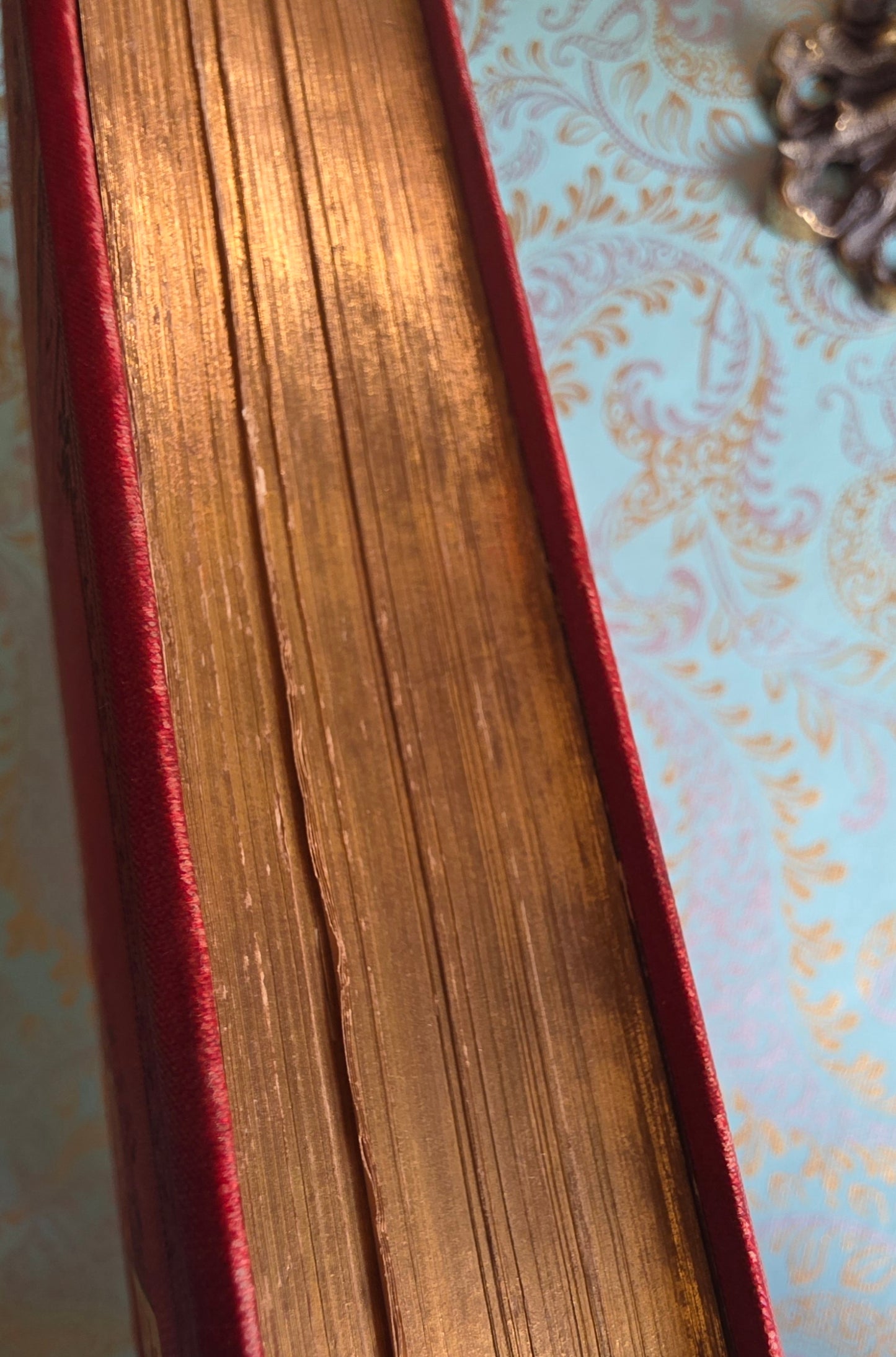 1880s The Poetical Works of Wordsworth / Lansdowne Poets / Beautiful Victorian Antique Book / Richly Illustrated