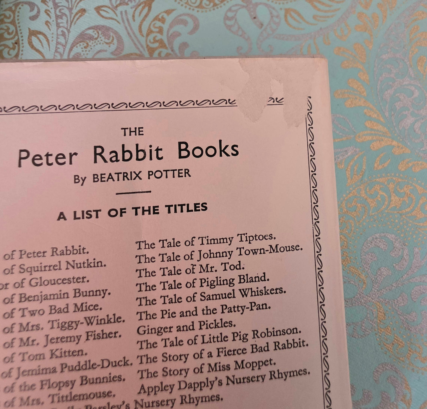 1960s Peter Rabbit's Bookshelf - Complete Set of Vintage Books Plus Original Shelf