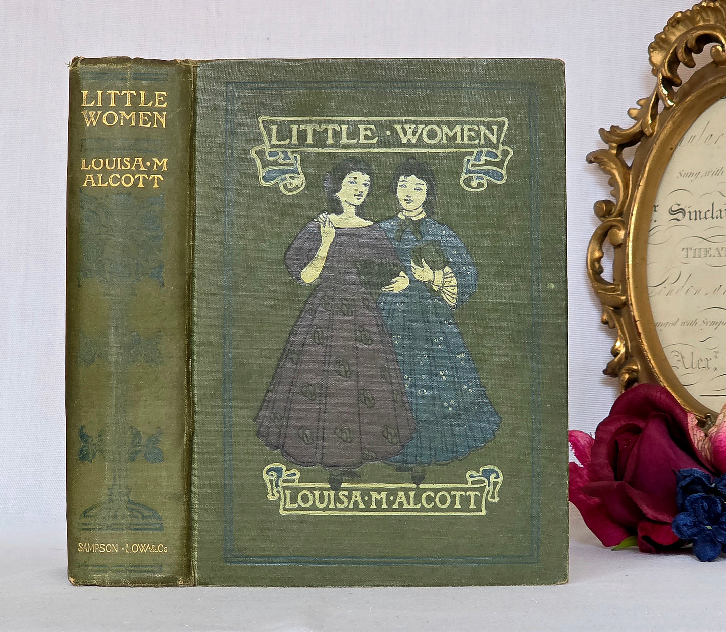 c1900 Little Women or Meg, Jo, Beth and Amy by Louisa May Alcott - Illustrated Antique Book