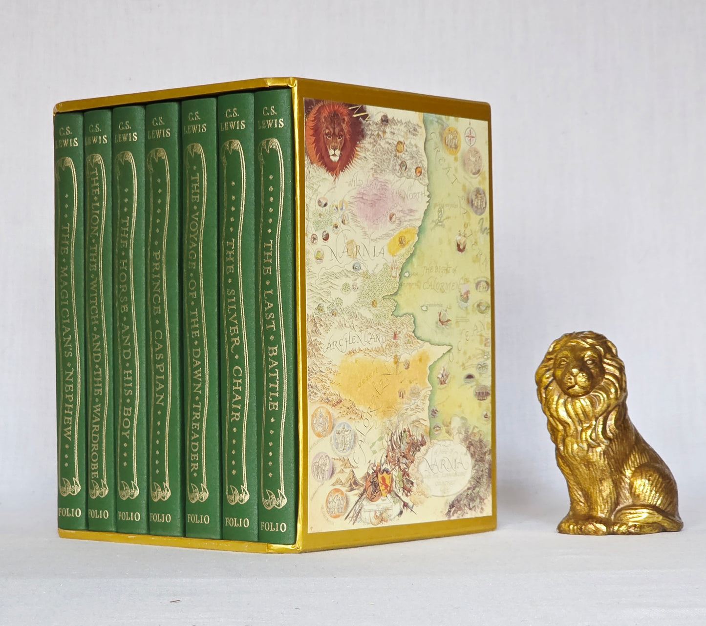 2002 Chronicles of Narnia Luxury Boxed Set - Scarce, Illustrated, Slipcase