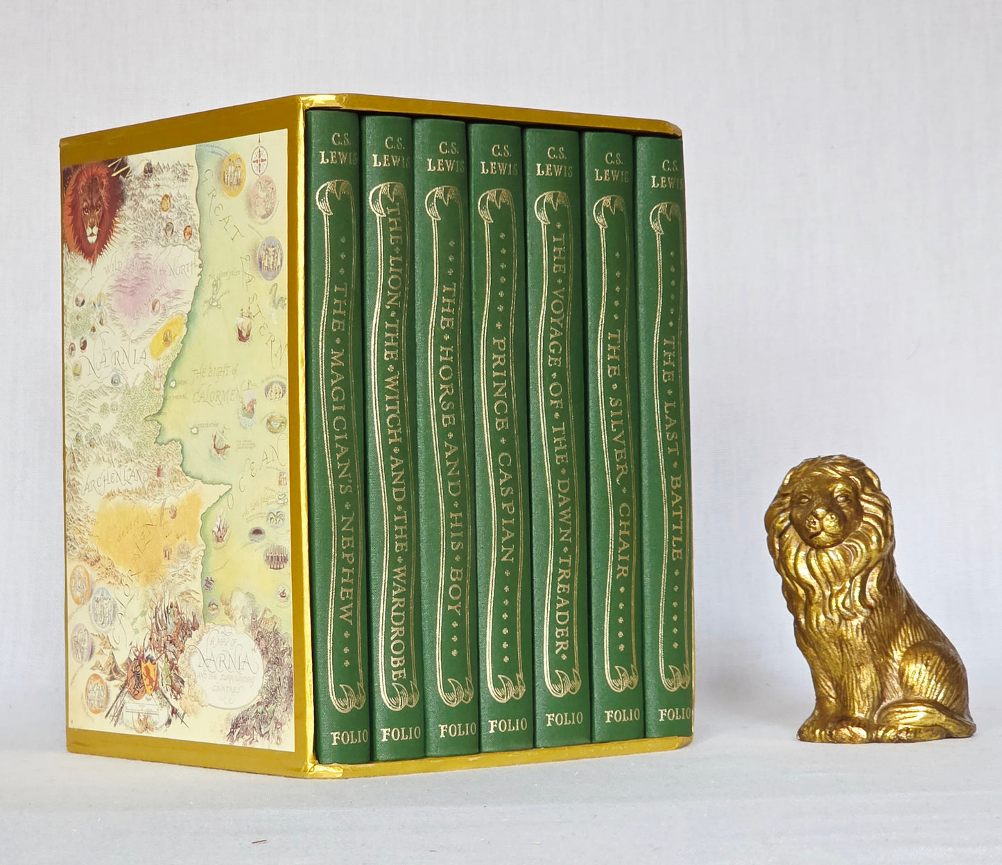 2002 Chronicles of Narnia Luxury Boxed Set - Scarce, Illustrated, Slipcase
