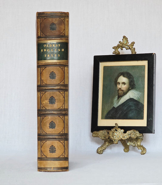 1885 The Oldest English Texts by Henry Sweet - Antique Book
