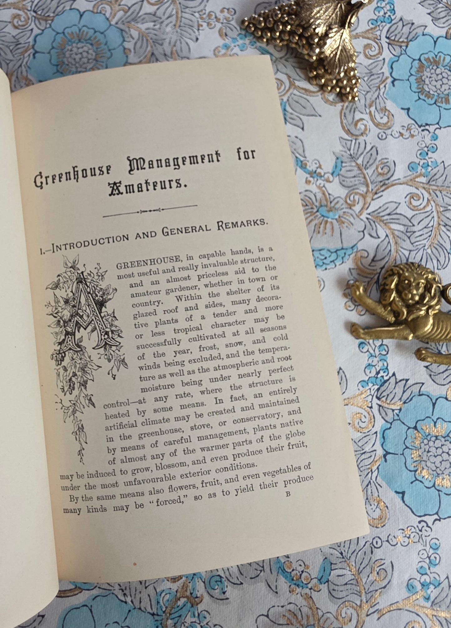 1900 Greenhouse Management For Amateurs by WJ May - Illustrated Antique Book