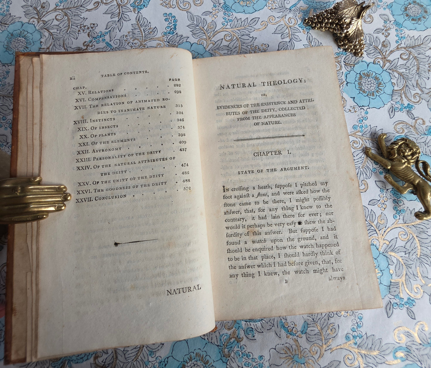 1803 Natural Theology by William Paley - Early Edition, Antique Book