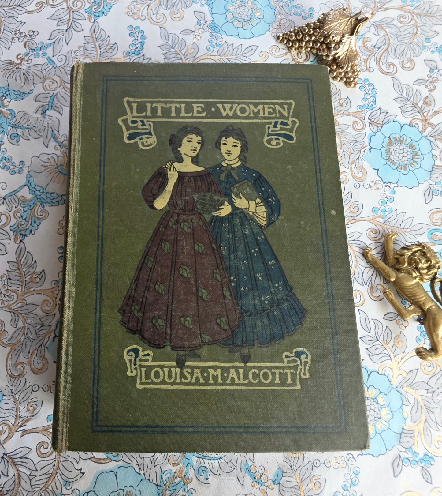 c1900 Little Women or Meg, Jo, Beth and Amy by Louisa May Alcott - Illustrated Antique Book
