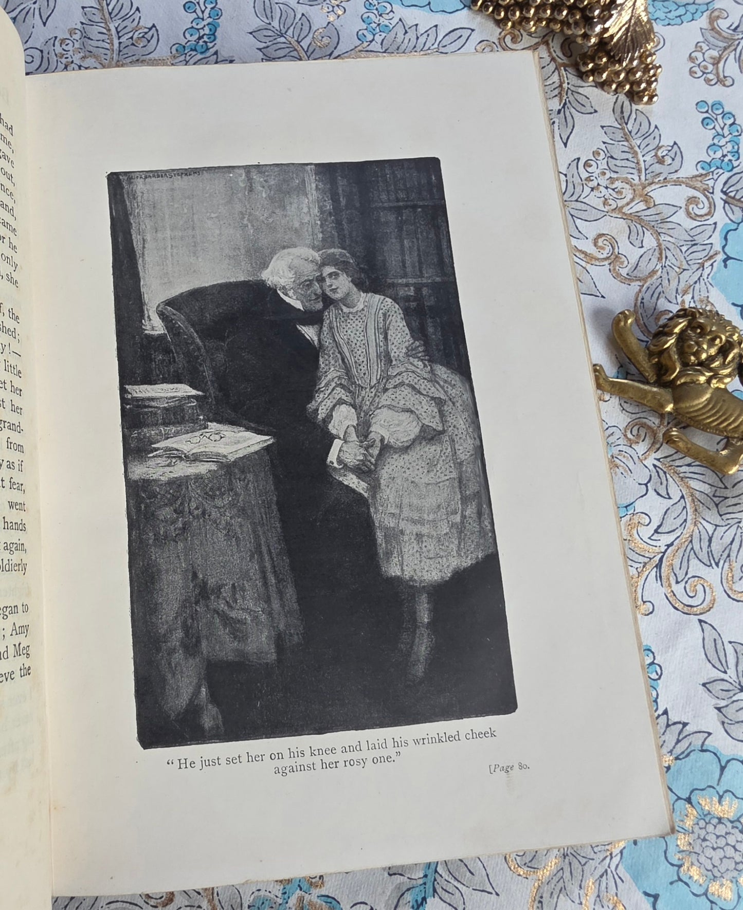 c1900 Little Women or Meg, Jo, Beth and Amy by Louisa May Alcott - Illustrated Antique Book