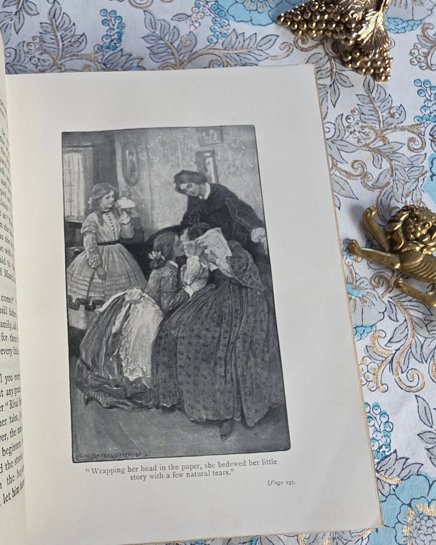 c1900 Little Women or Meg, Jo, Beth and Amy by Louisa May Alcott - Illustrated Antique Book