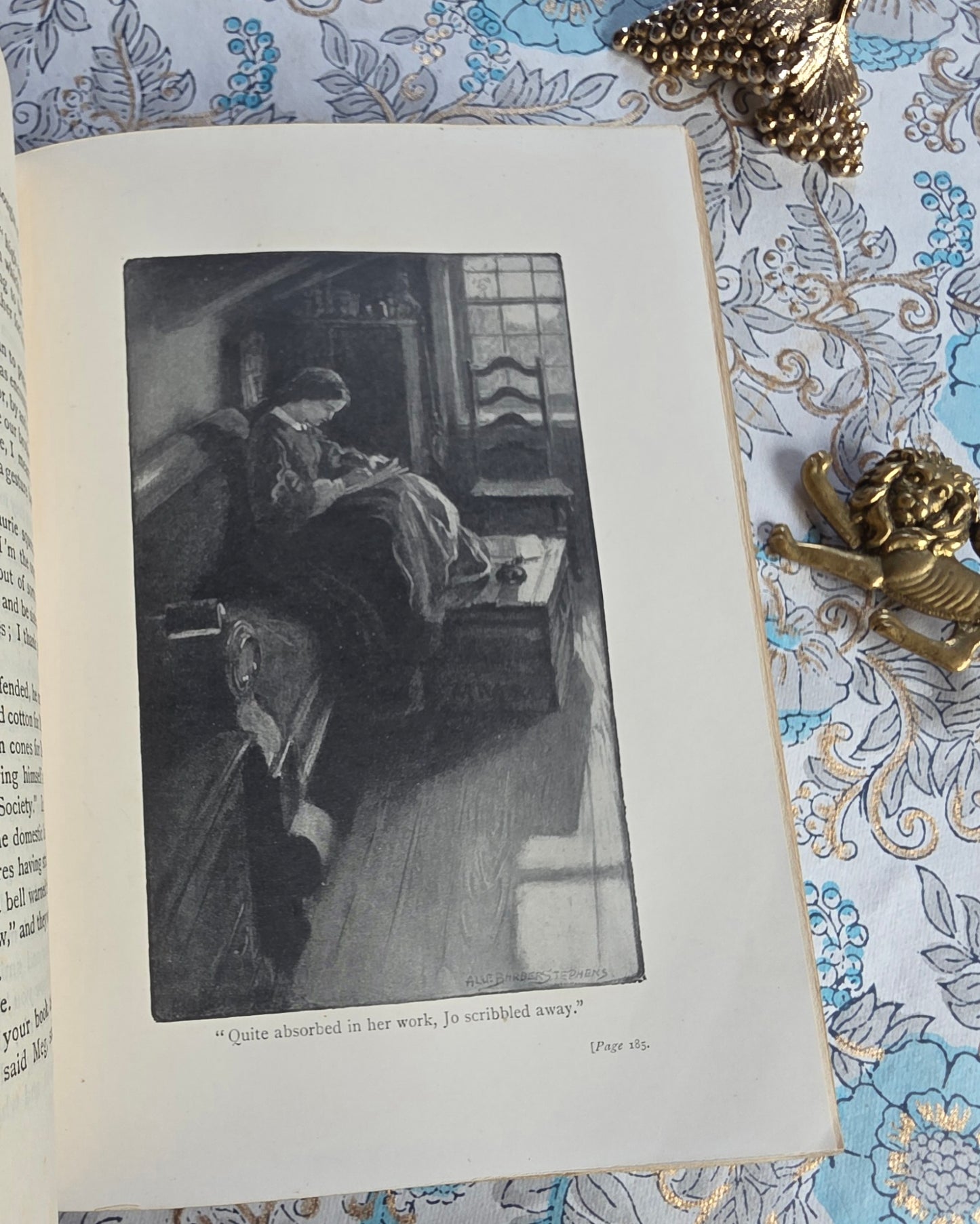 c1900 Little Women or Meg, Jo, Beth and Amy by Louisa May Alcott - Illustrated Antique Book