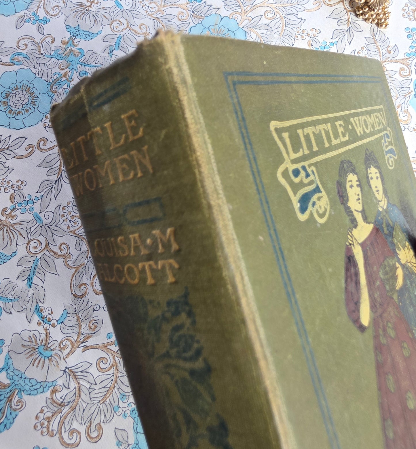 c1900 Little Women or Meg, Jo, Beth and Amy by Louisa May Alcott - Illustrated Antique Book