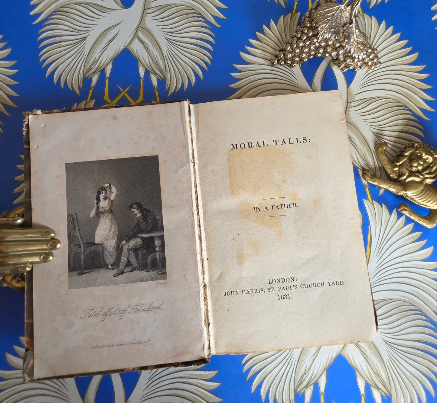 1831 Moral Tales - By A Father - Late Georgian Antique Children's Book