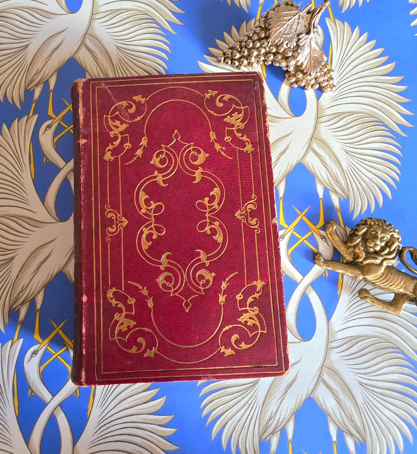 1845 The Iliad of Homer - Translated by Alexander Pope - Antique Full Leather Bound Book