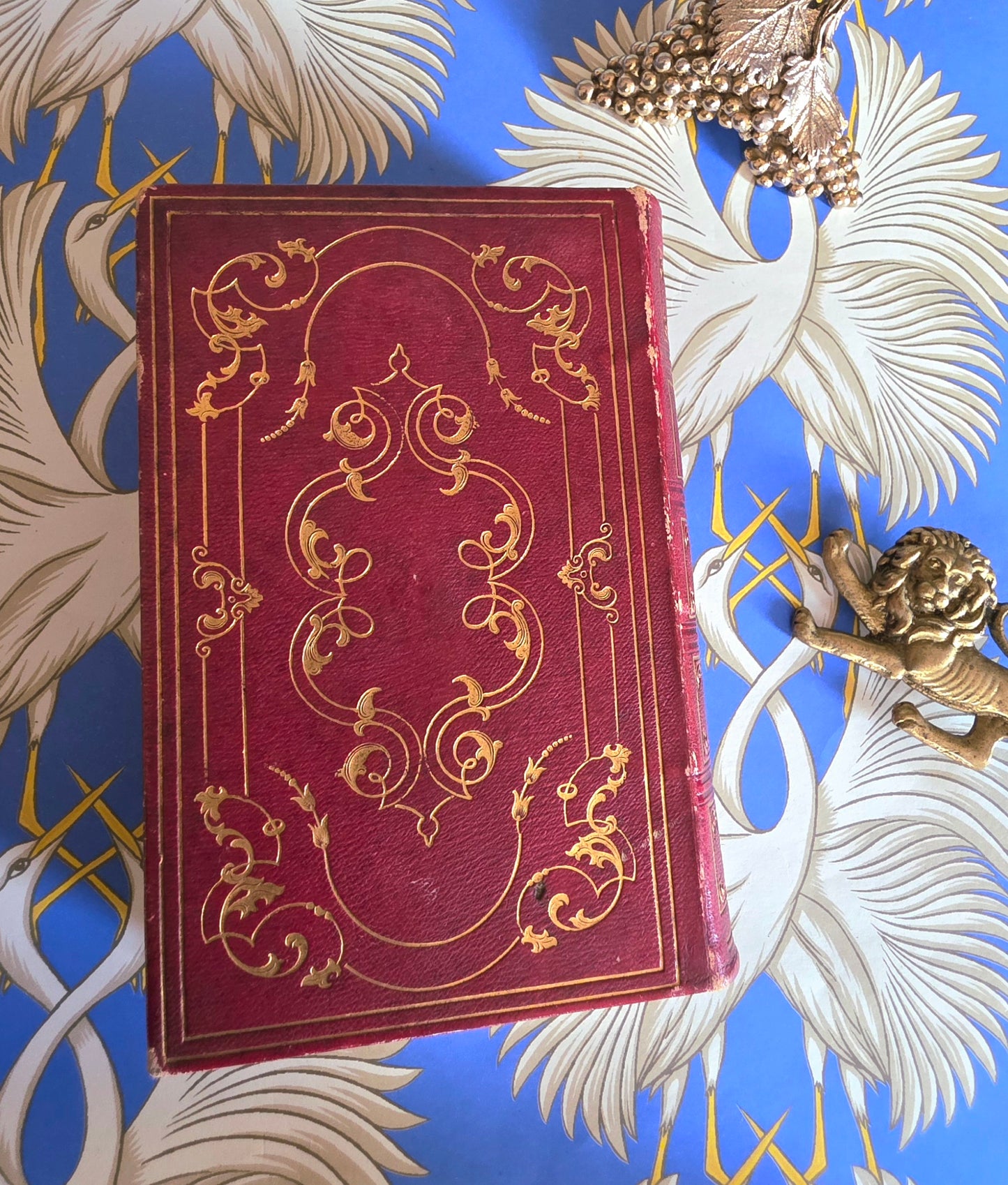 1845 The Iliad of Homer - Translated by Alexander Pope - Antique Full Leather Bound Book