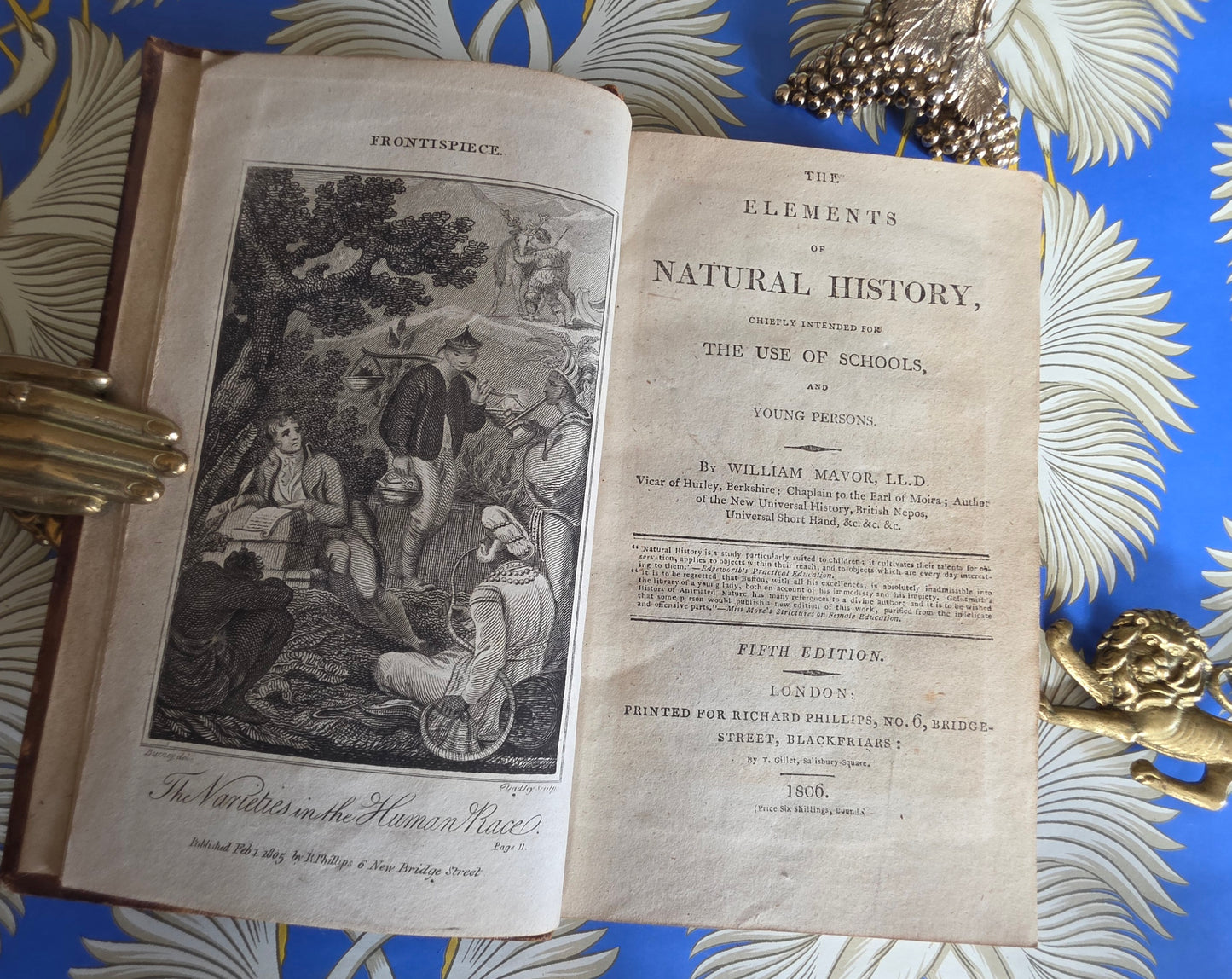 1806 The Elements of Natural History By William Mavor - Illustrated Antique Book