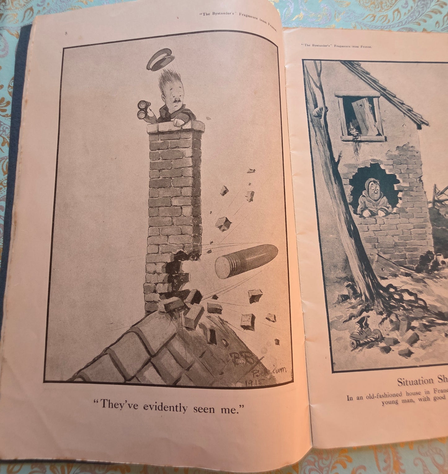 1916-1917 The Bystander's Fragments From France - Wartime Cartoon Humour