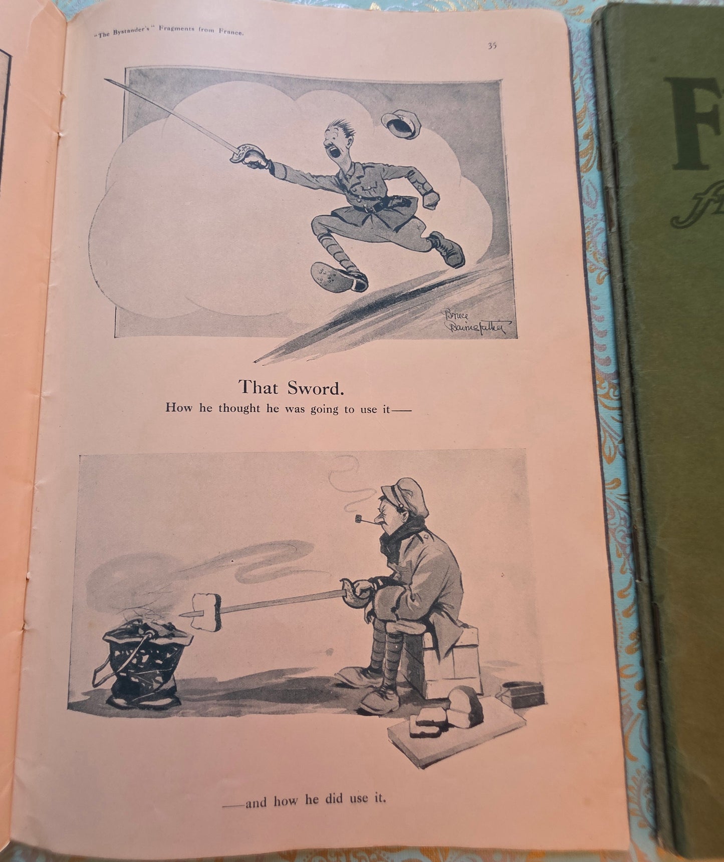 1916-1917 The Bystander's Fragments From France - Wartime Cartoon Humour
