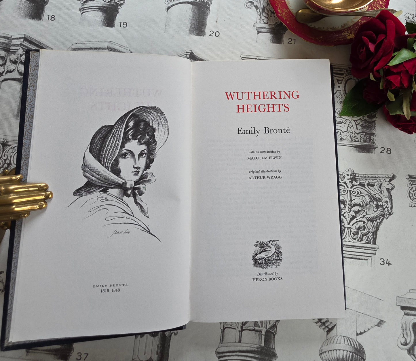 1966 Wuthering Heights by Emily Bronte : Illustrated Vintage Book