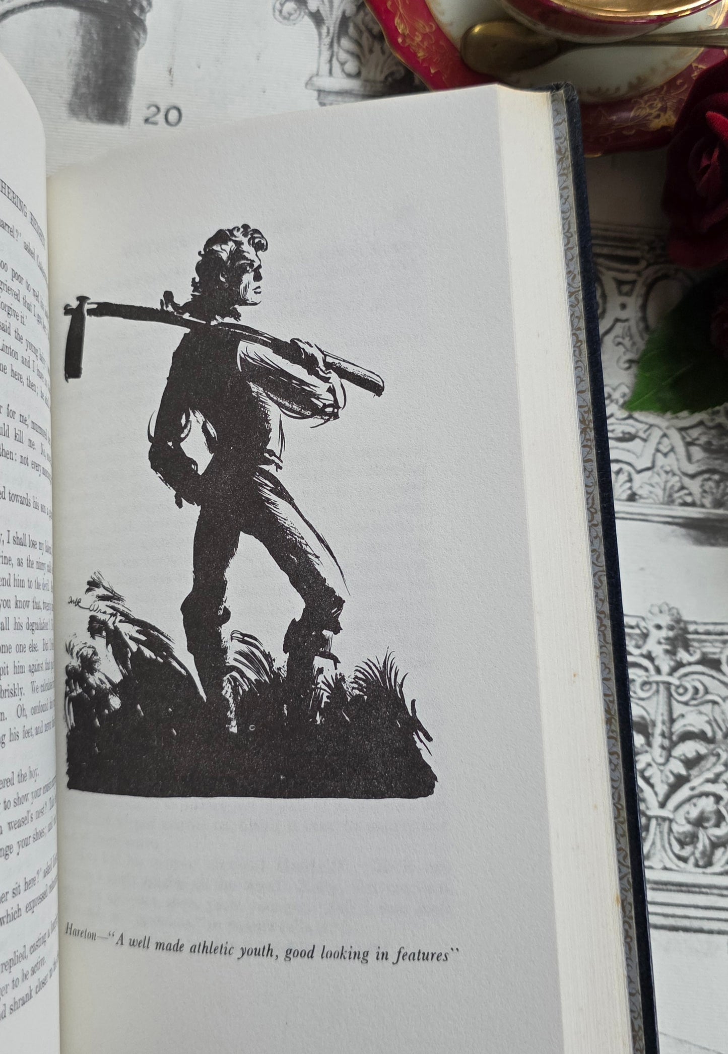 1966 Wuthering Heights by Emily Bronte : Illustrated Vintage Book